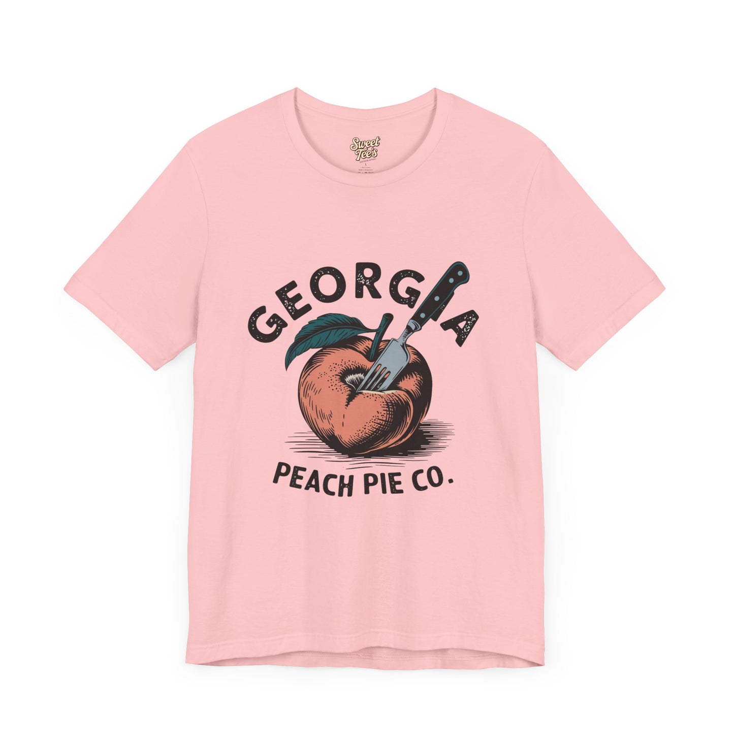 Georgia Peach Pie Co. Unisex Tee | Vintage Fruit Graphic T-Shirt | Summer Casual Wear