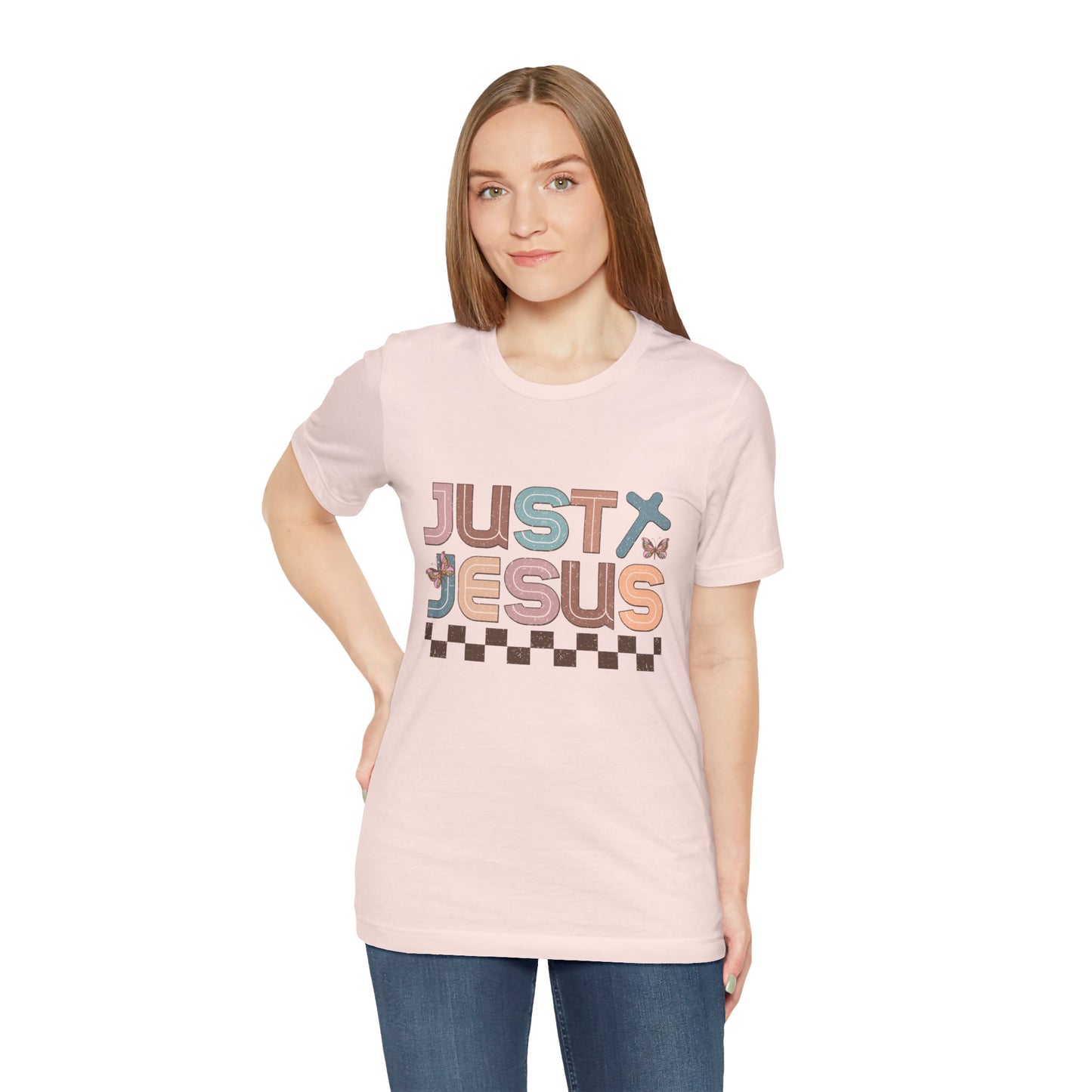Just Jesus Unisex Jersey Tee - Faith-Based Casual Wear
