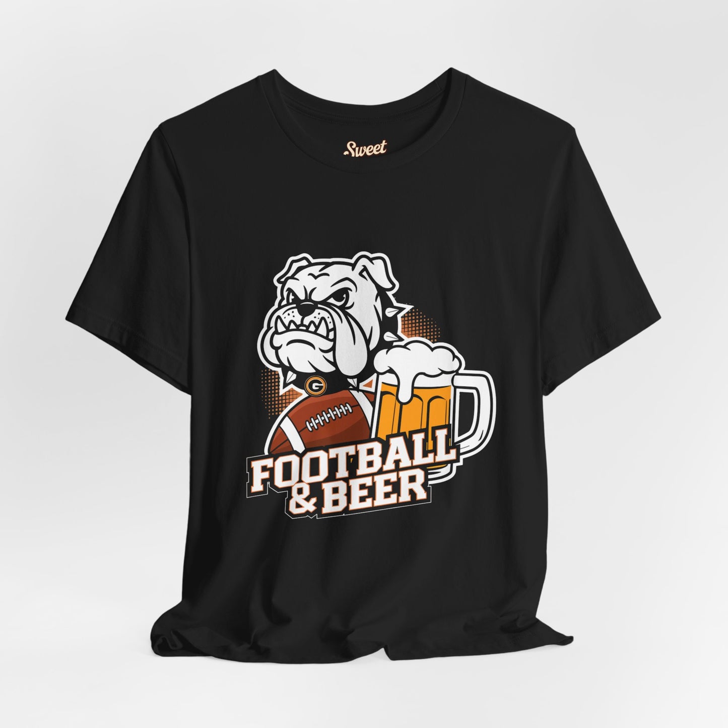 Football & Beer Unisex Short Sleeve Tee - Perfect for Game Day Celebrations