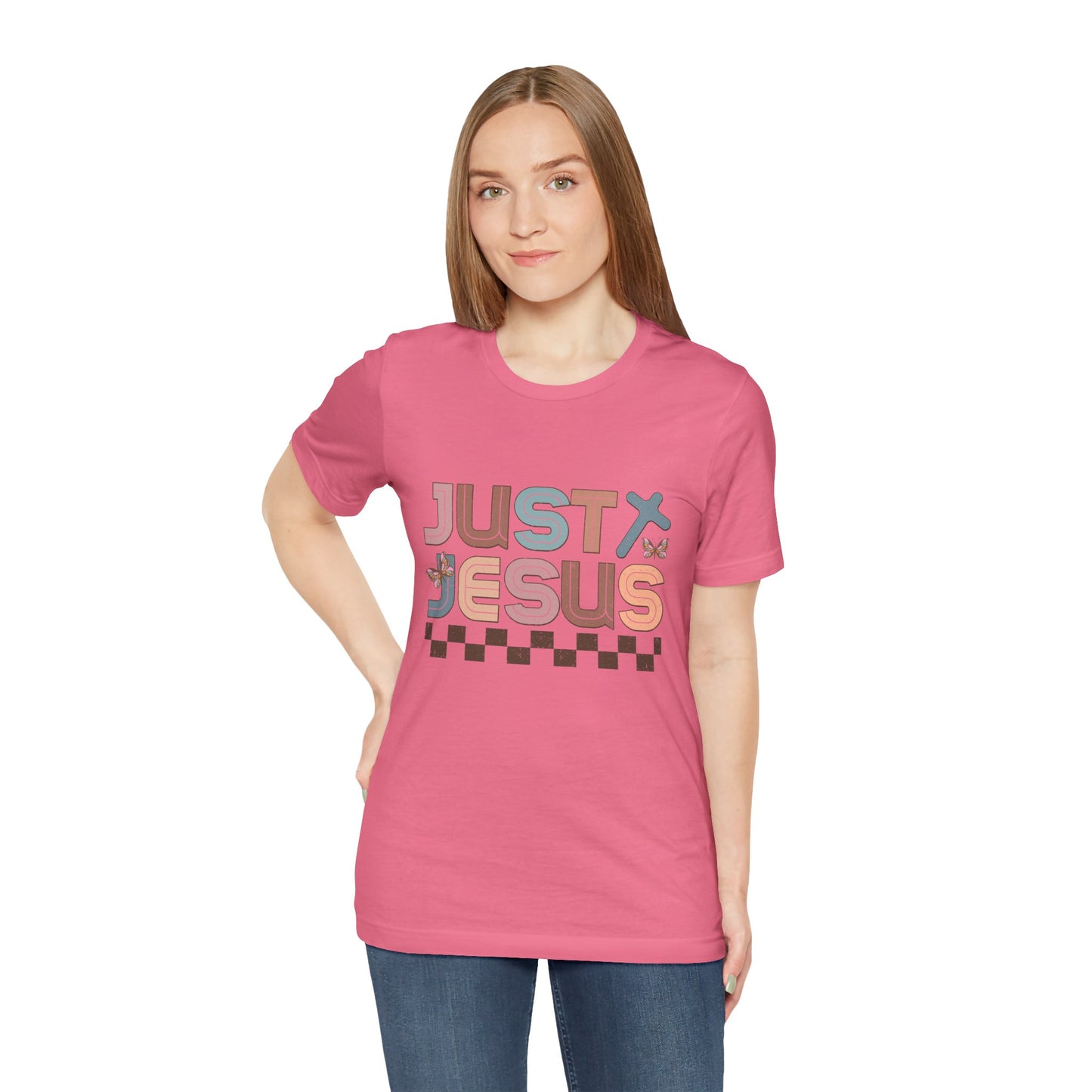 Just Jesus Unisex Jersey Tee - Faith-Based Casual Wear