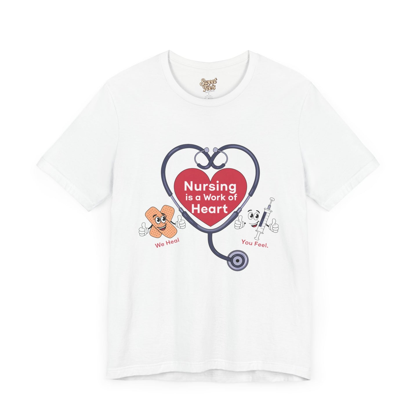 Nursing Heart Unisex Short Sleeve Tee - Celebrate Healthcare Heroes