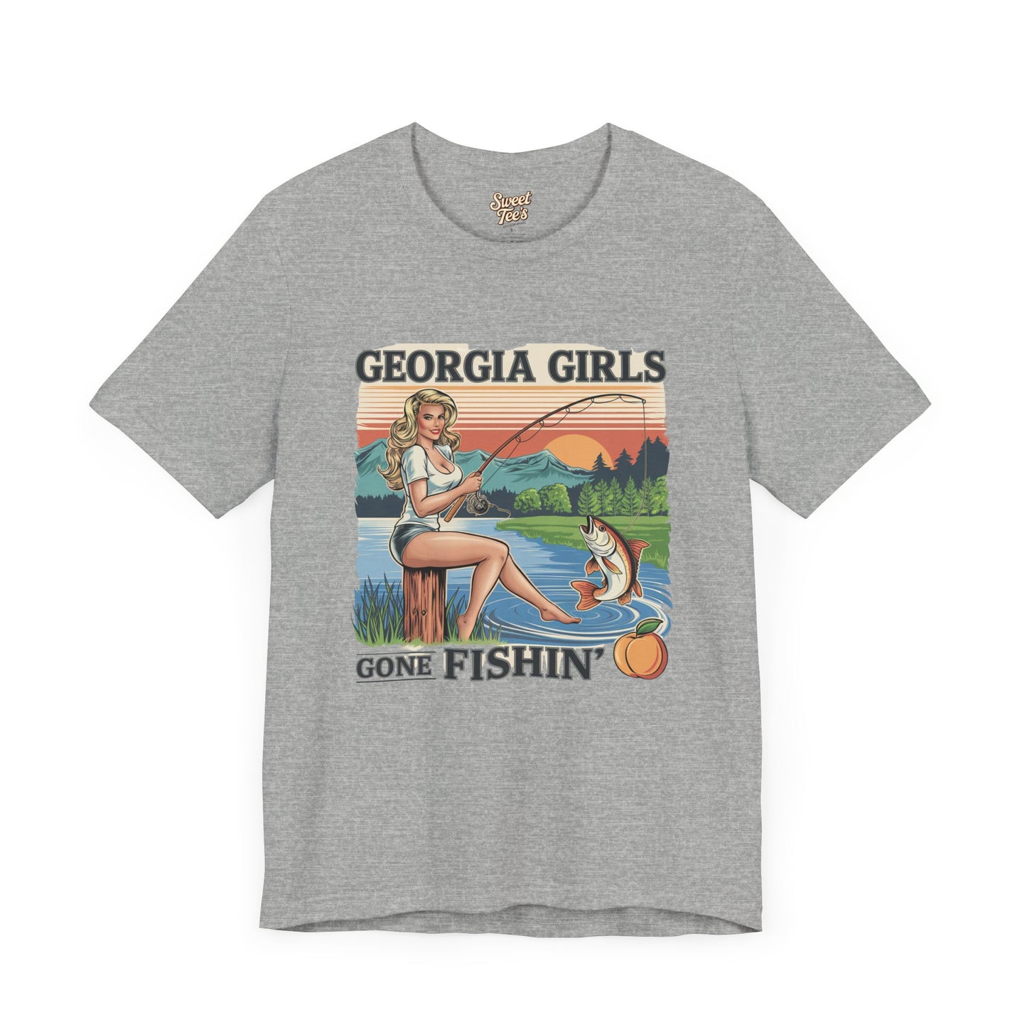 Georgia Girls Gone Fishin' Unisex Tee - Casual Outdoor Shirt
