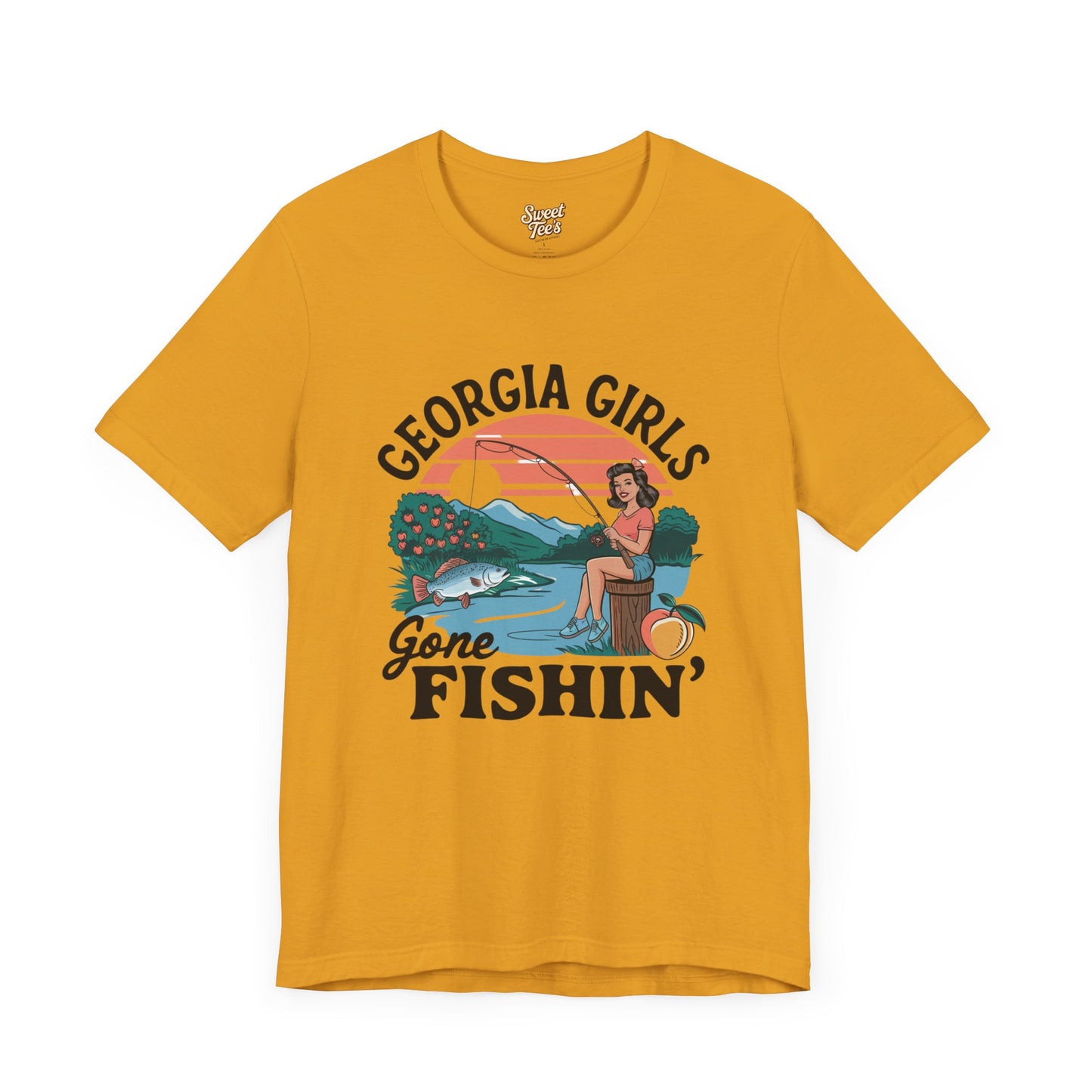 Georgia Girls Gone Fishin' Unisex Tee - Fun Summer Fishing Shirt