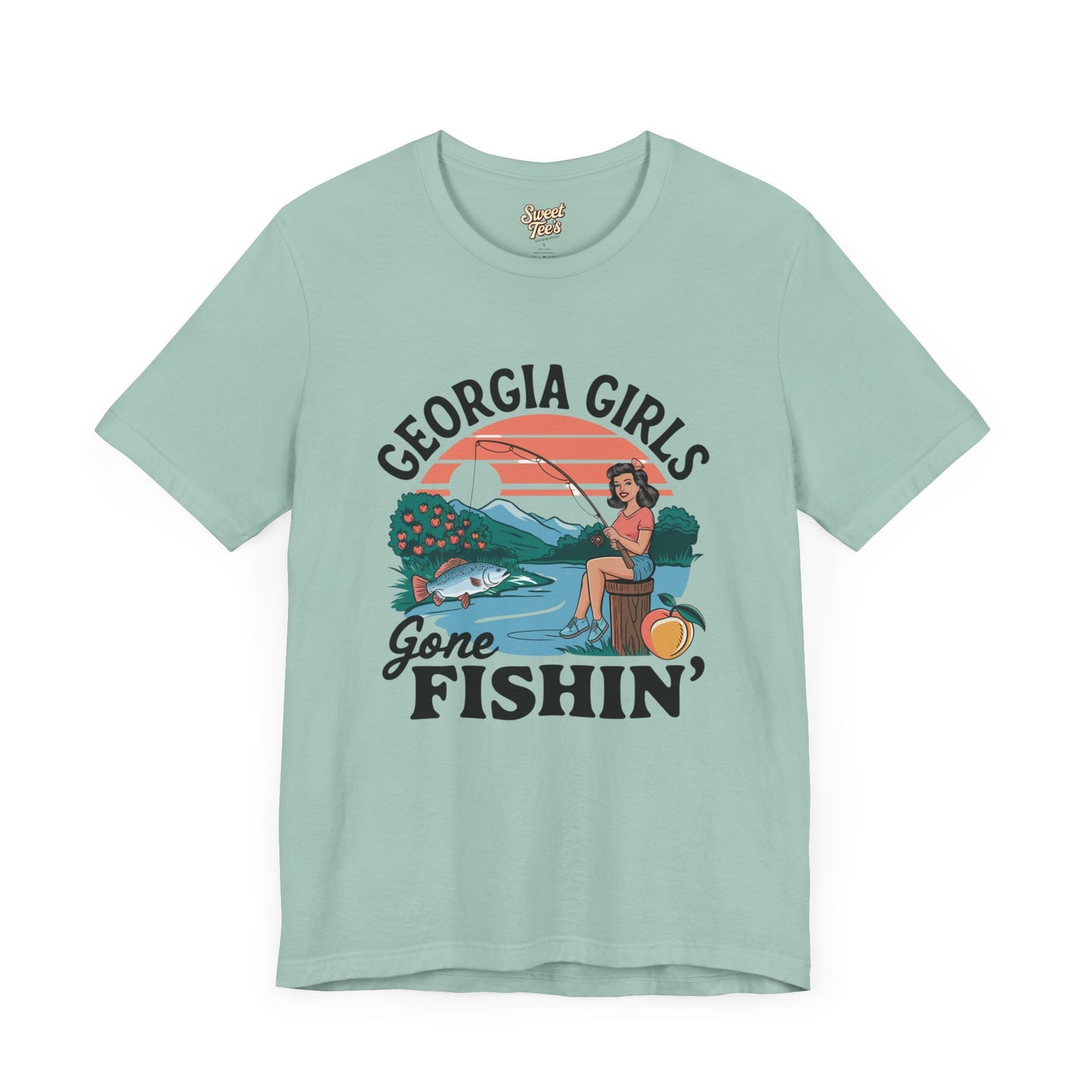 Georgia Girls Gone Fishin' Unisex Tee - Fun Summer Fishing Shirt