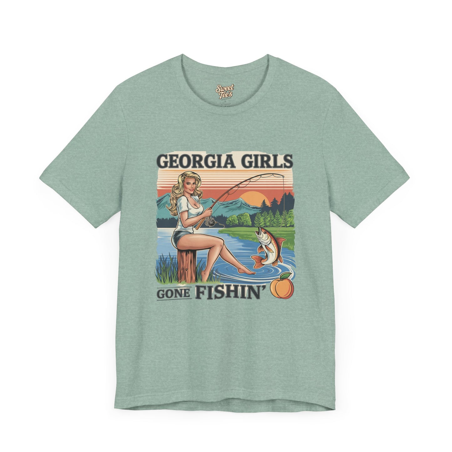 Georgia Girls Gone Fishin' Unisex Tee - Casual Outdoor Shirt