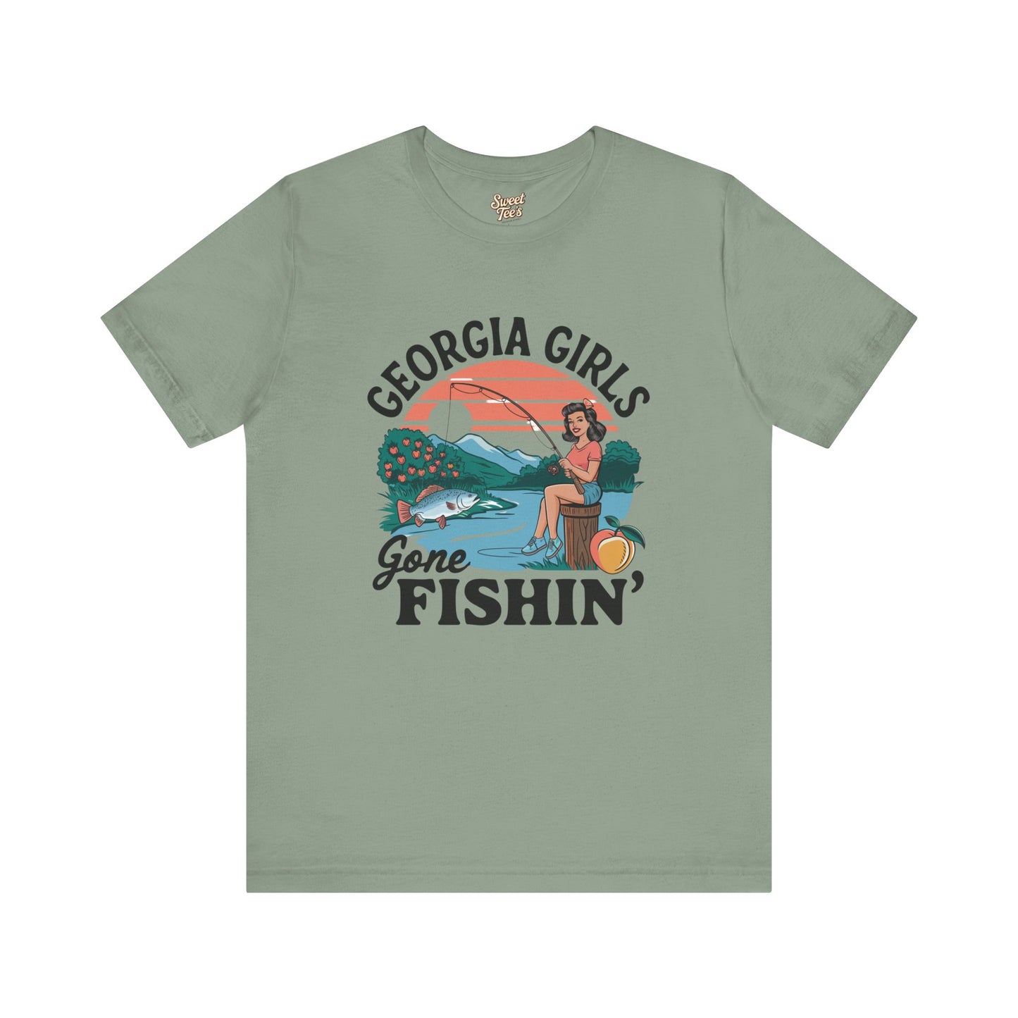 Georgia Girls Gone Fishin' Unisex Tee - Fun Summer Fishing Shirt