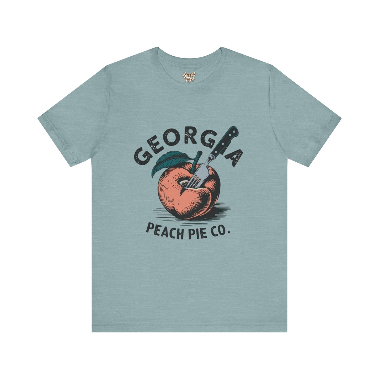 Georgia Peach Pie Co. Unisex Tee | Vintage Fruit Graphic T-Shirt | Summer Casual Wear