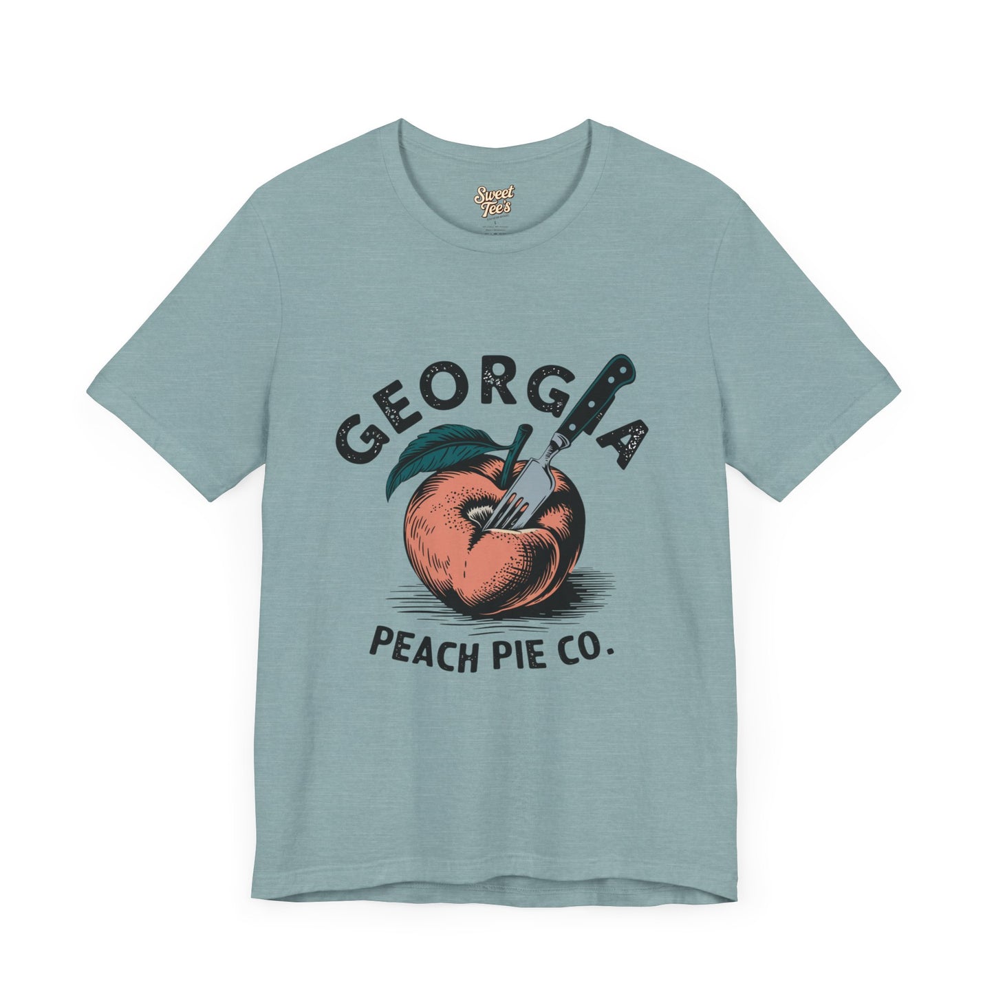 Georgia Peach Pie Co. Unisex Tee | Vintage Fruit Graphic T-Shirt | Summer Casual Wear