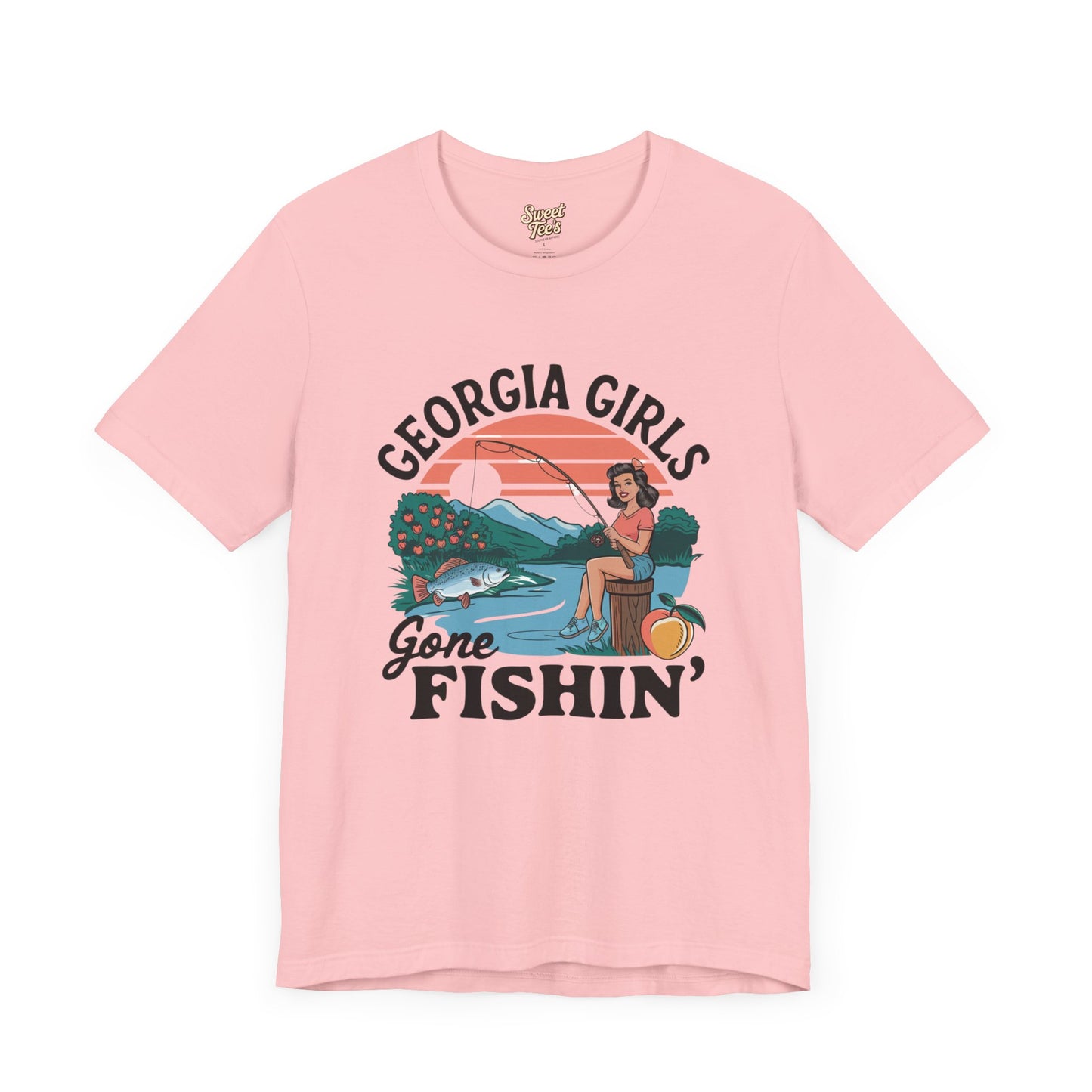 Georgia Girls Gone Fishin' Unisex Tee - Fun Summer Fishing Shirt