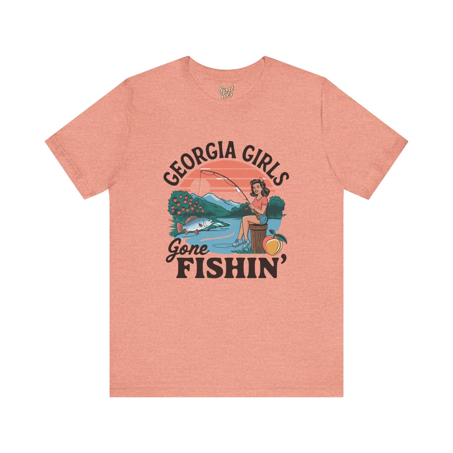 Georgia Girls Gone Fishin' Unisex Tee - Fun Summer Fishing Shirt