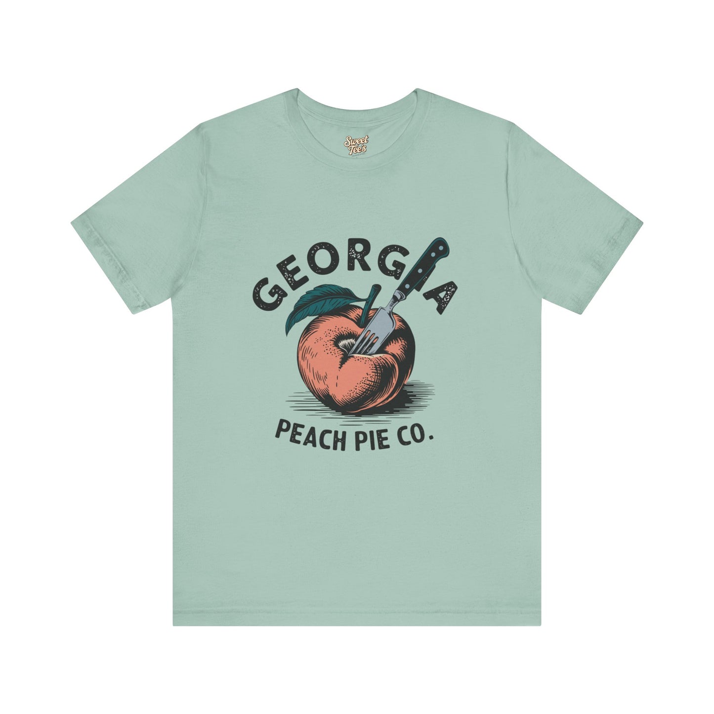 Georgia Peach Pie Co. Unisex Tee | Vintage Fruit Graphic T-Shirt | Summer Casual Wear