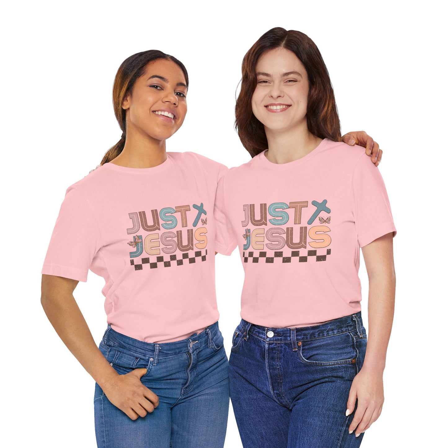 Just Jesus Unisex Jersey Tee - Faith-Based Casual Wear