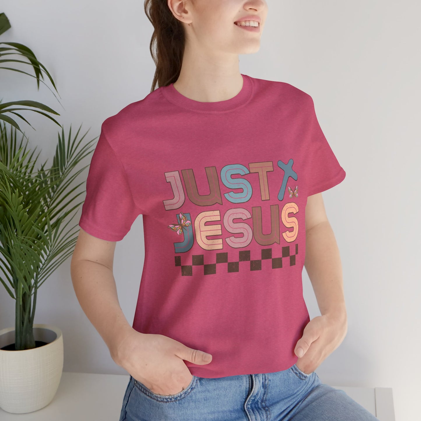 Just Jesus Unisex Jersey Tee - Faith-Based Casual Wear