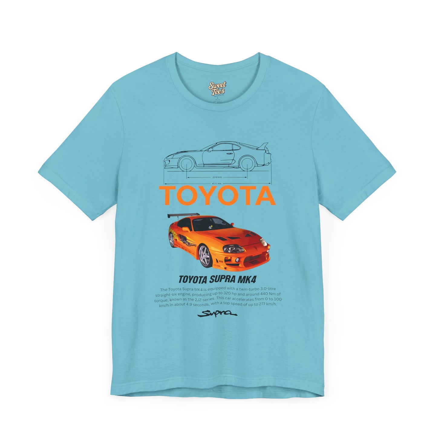 Toyota Supra MK4 Unisex Jersey Tee - Vintage Car Fan Apparel