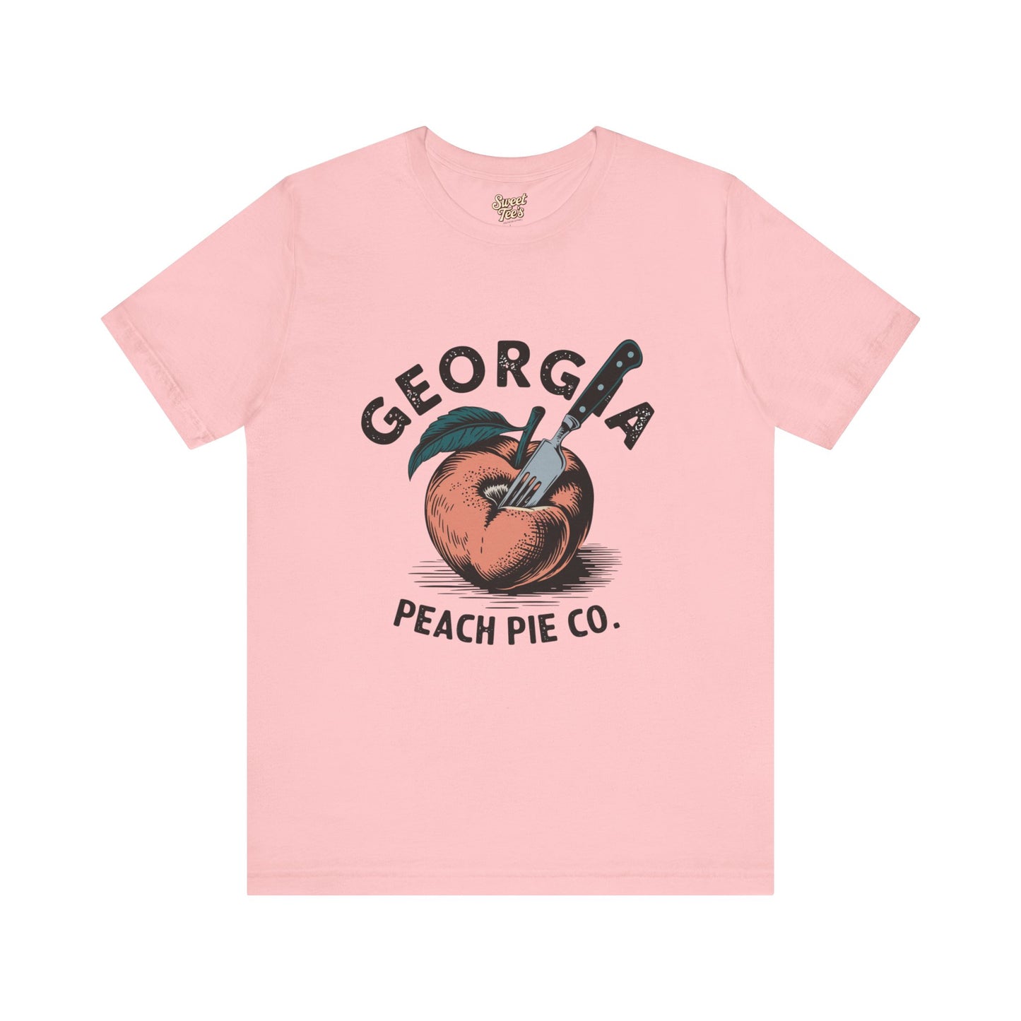 Georgia Peach Pie Co. Unisex Tee | Vintage Fruit Graphic T-Shirt | Summer Casual Wear