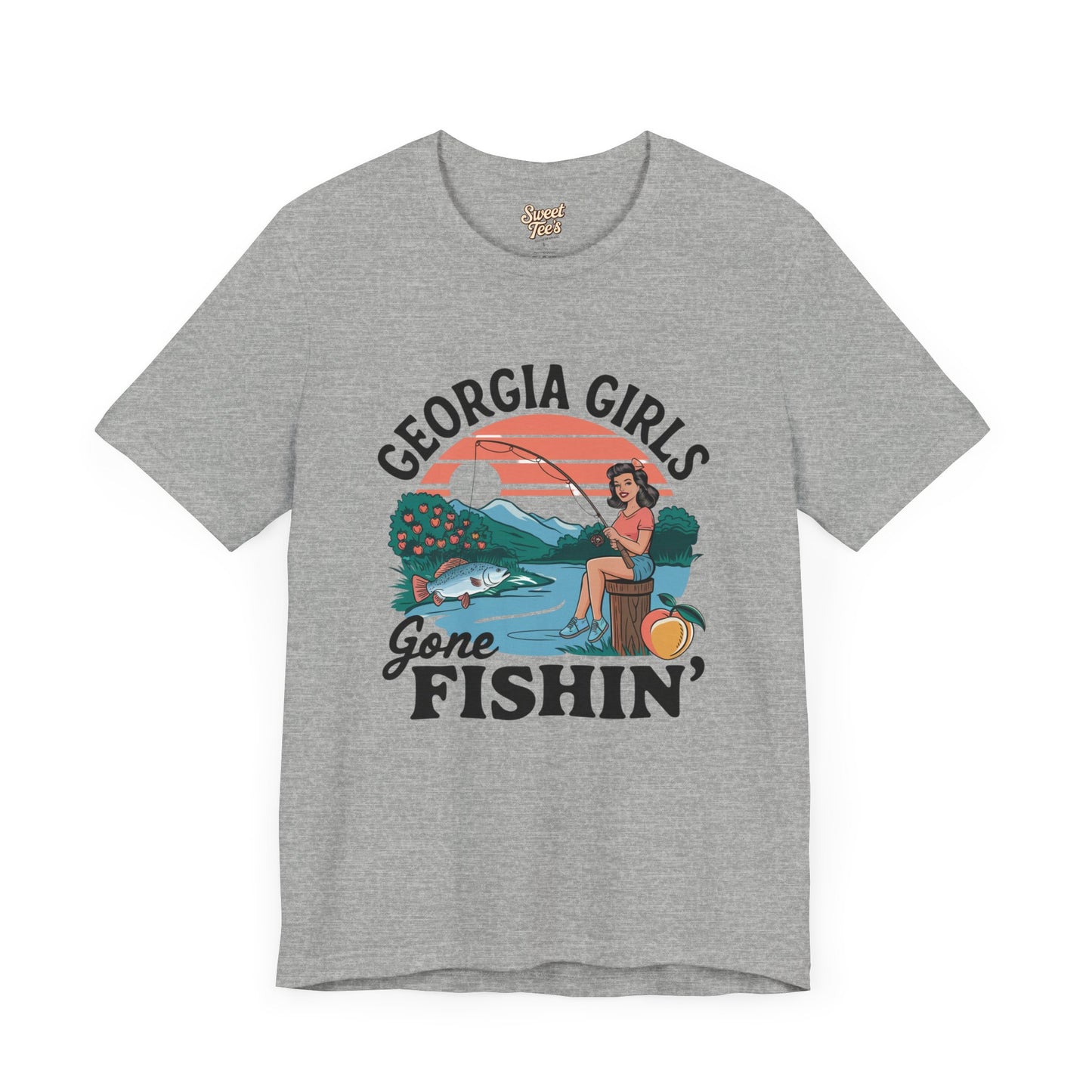 Georgia Girls Gone Fishin' Unisex Tee - Fun Summer Fishing Shirt