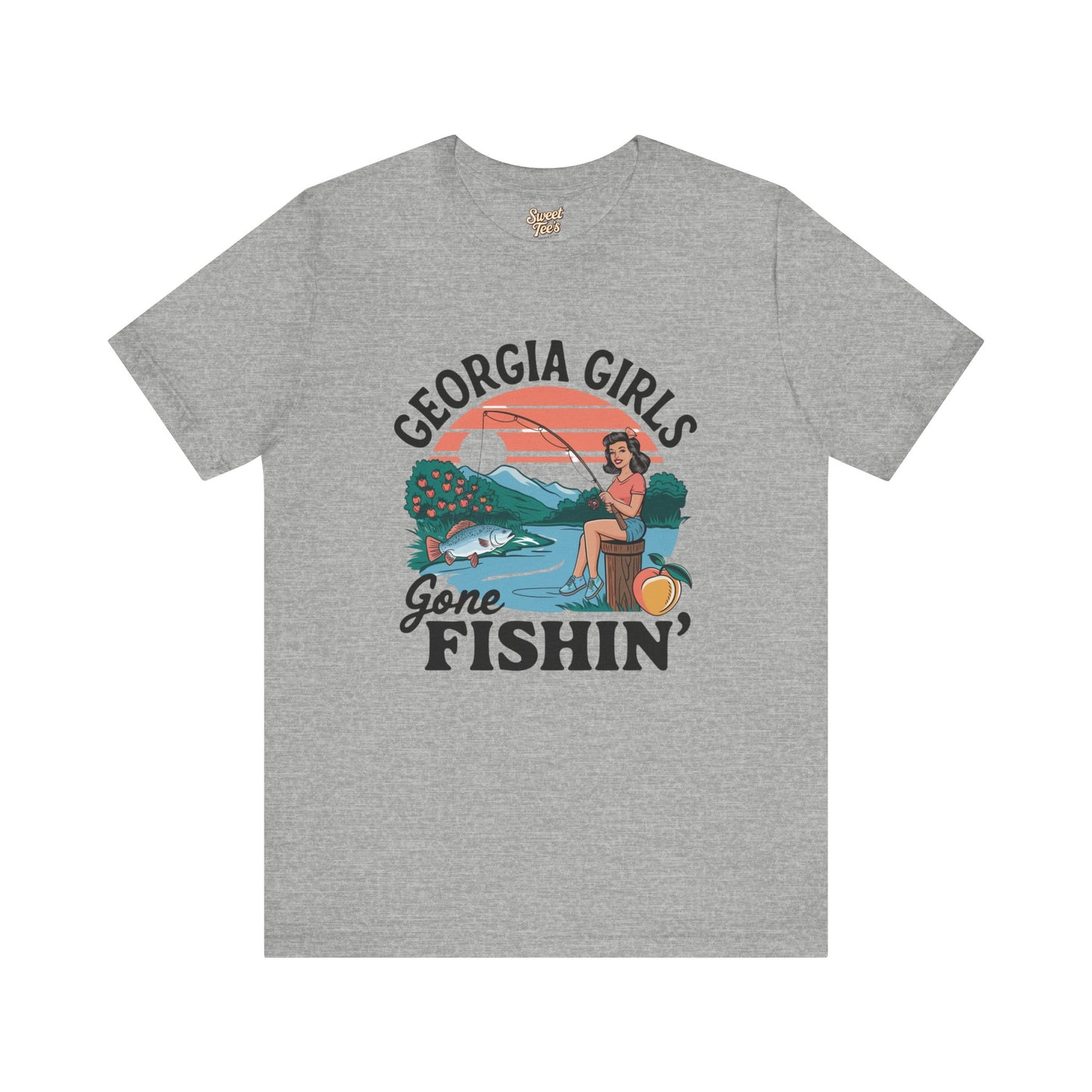 Georgia Girls Gone Fishin' Unisex Tee - Fun Summer Fishing Shirt