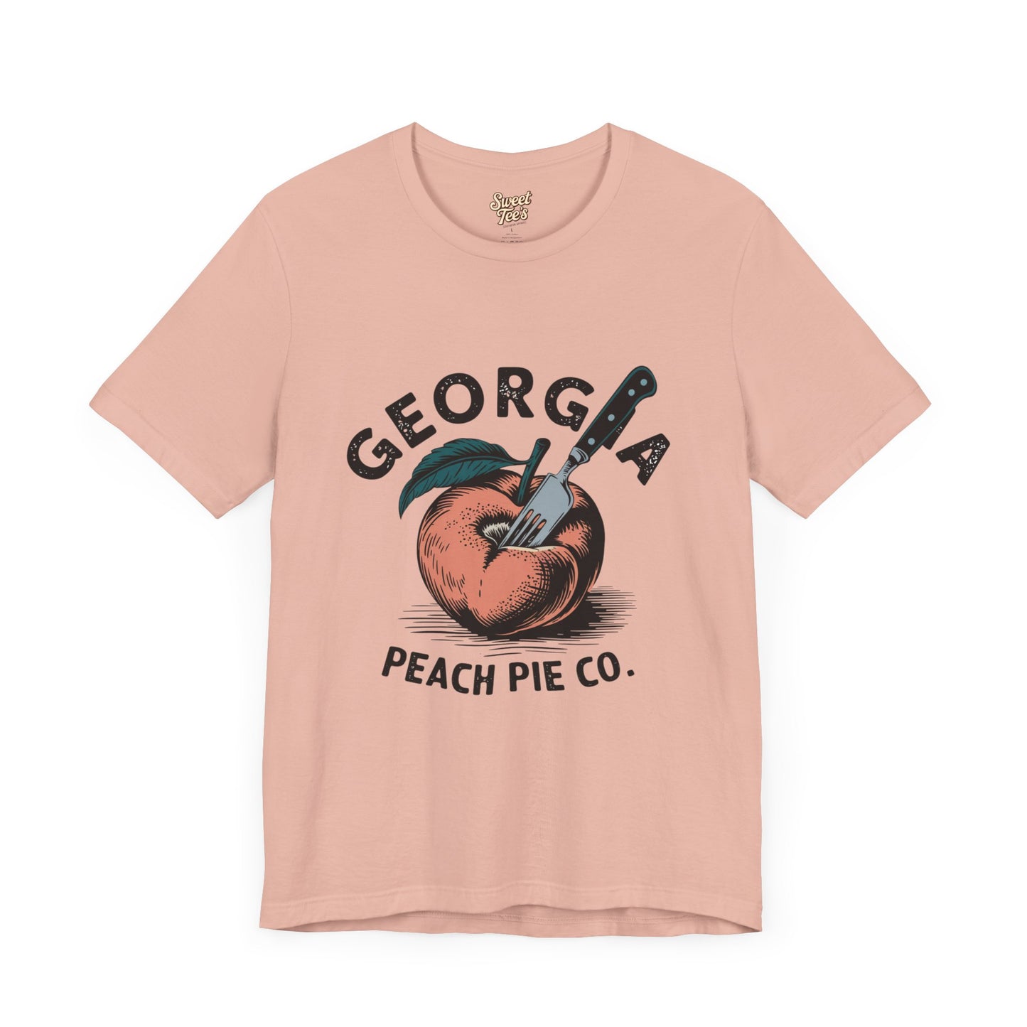 Georgia Peach Pie Co. Unisex Tee | Vintage Fruit Graphic T-Shirt | Summer Casual Wear