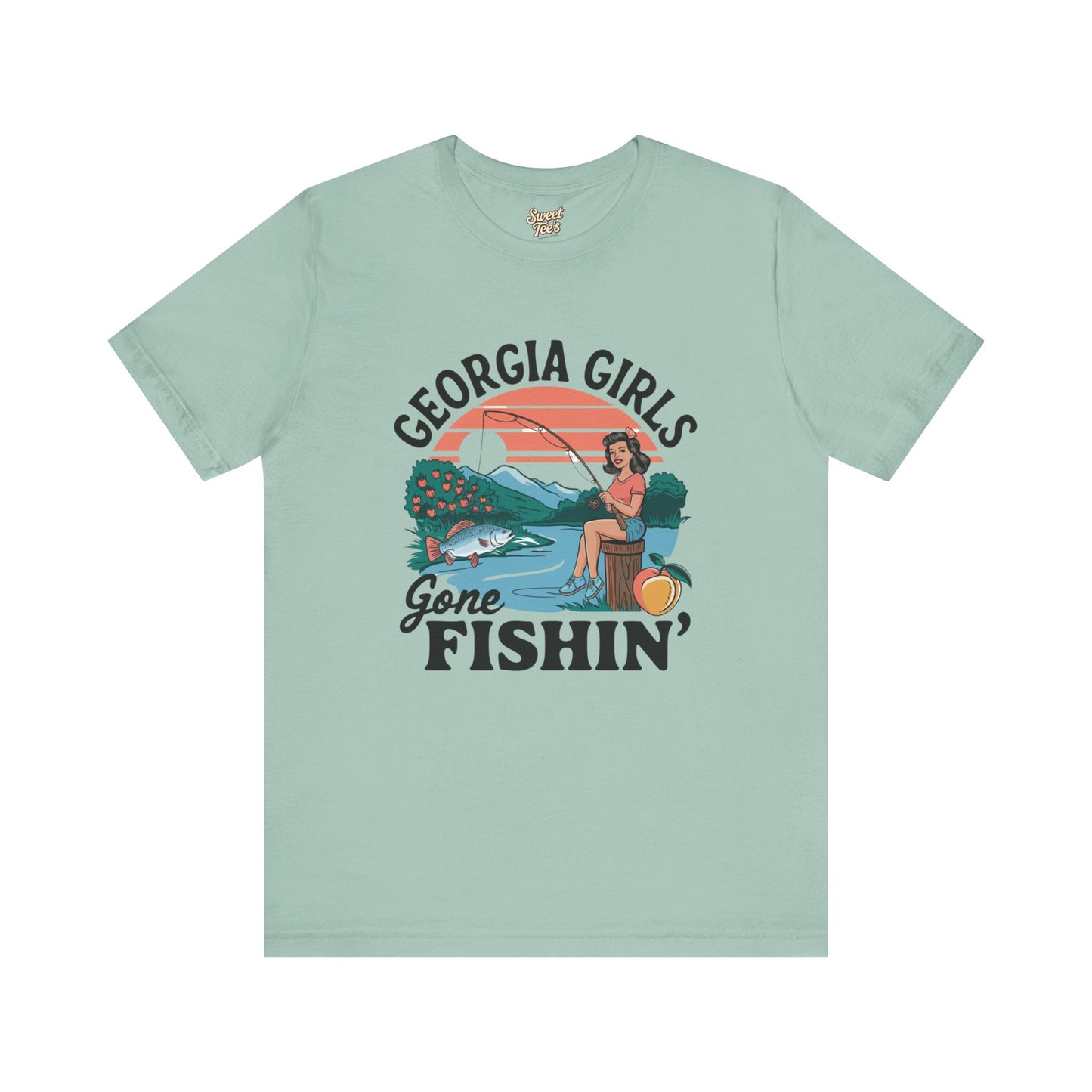 Georgia Girls Gone Fishin' Unisex Tee - Fun Summer Fishing Shirt