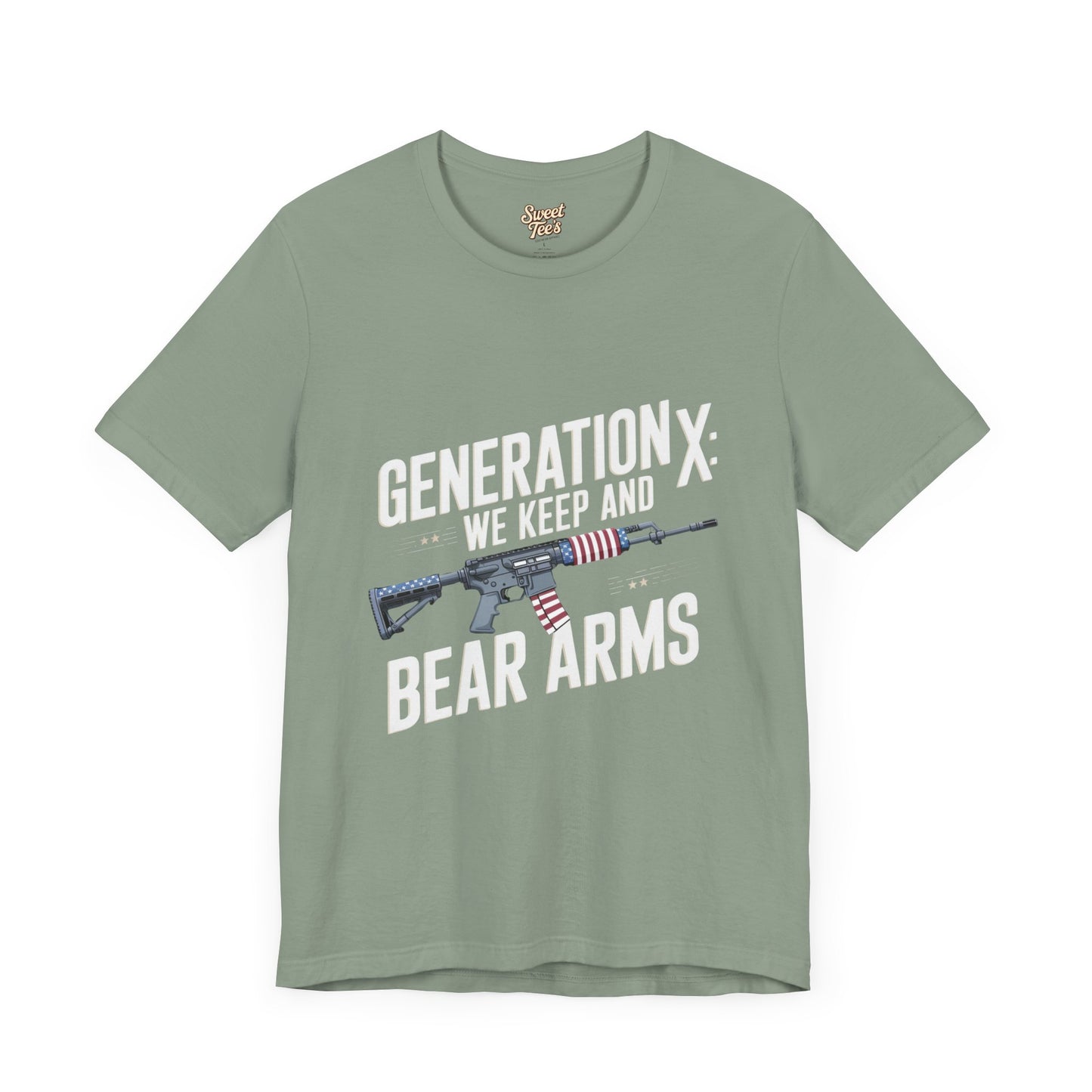 Generation X Bear Arms Tee - Unisex Short Sleeve Shirt for Patriotic Enthusiasts