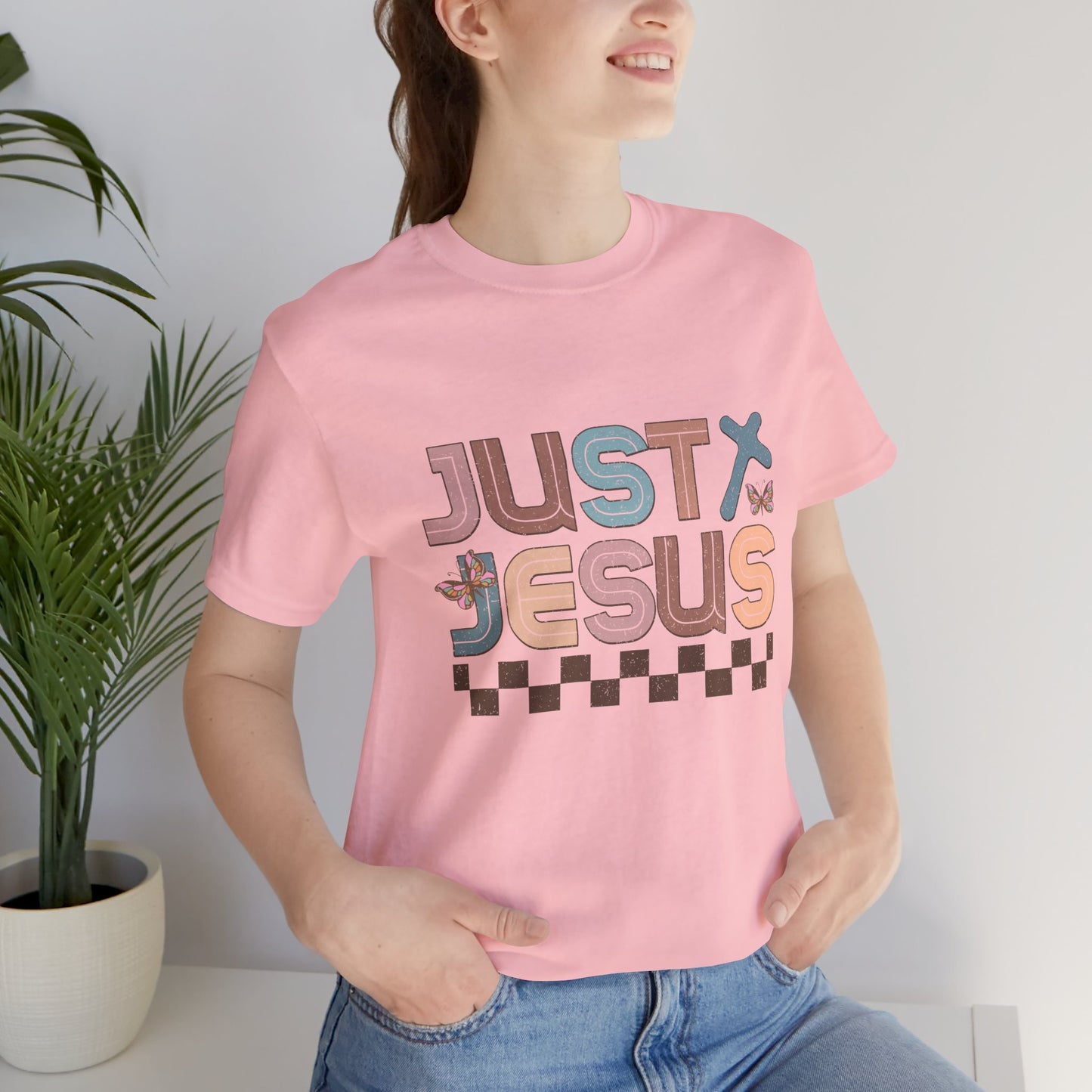 Just Jesus Unisex Jersey Tee - Faith-Based Casual Wear