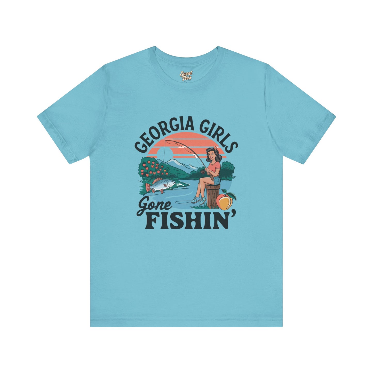 Georgia Girls Gone Fishin' Unisex Tee - Fun Summer Fishing Shirt