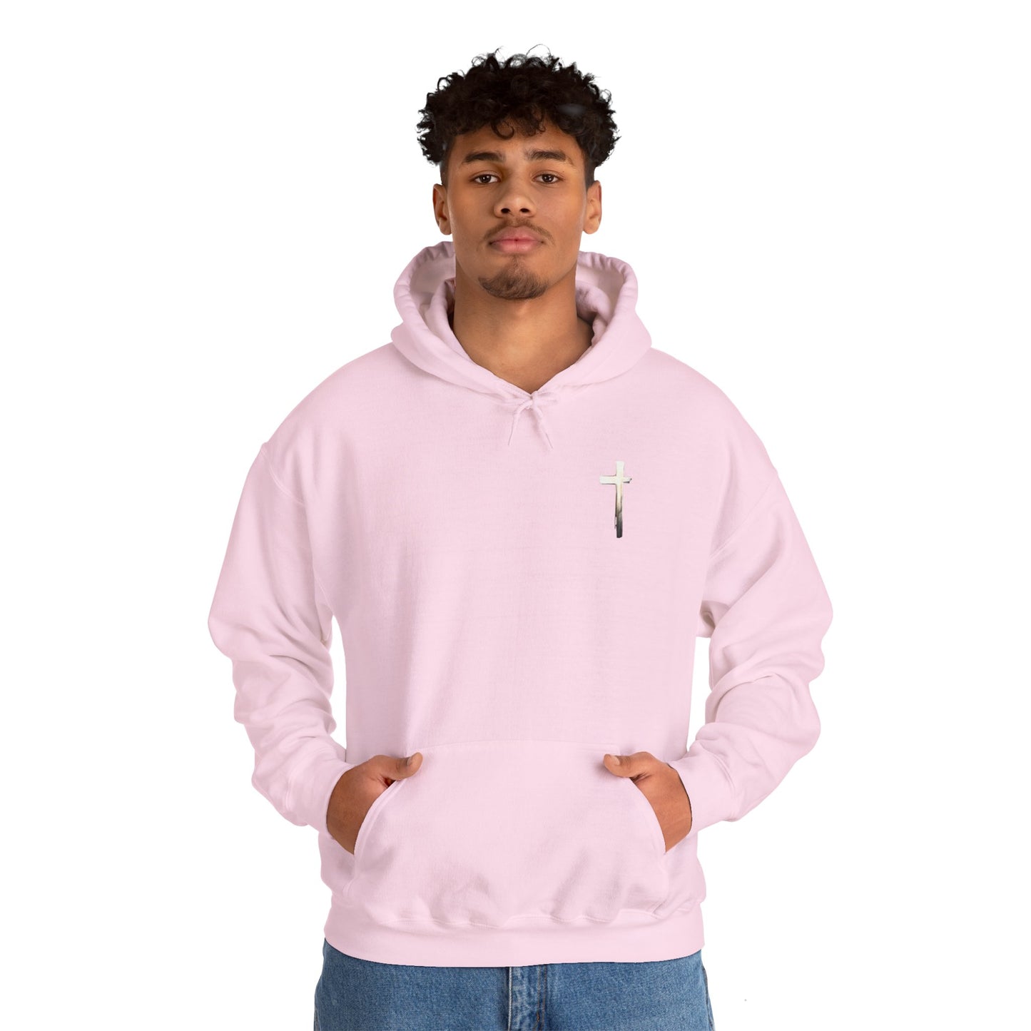 Fear Nothing Lion Cross Hoodie | Unisex Heavy Blend Sweatshirt