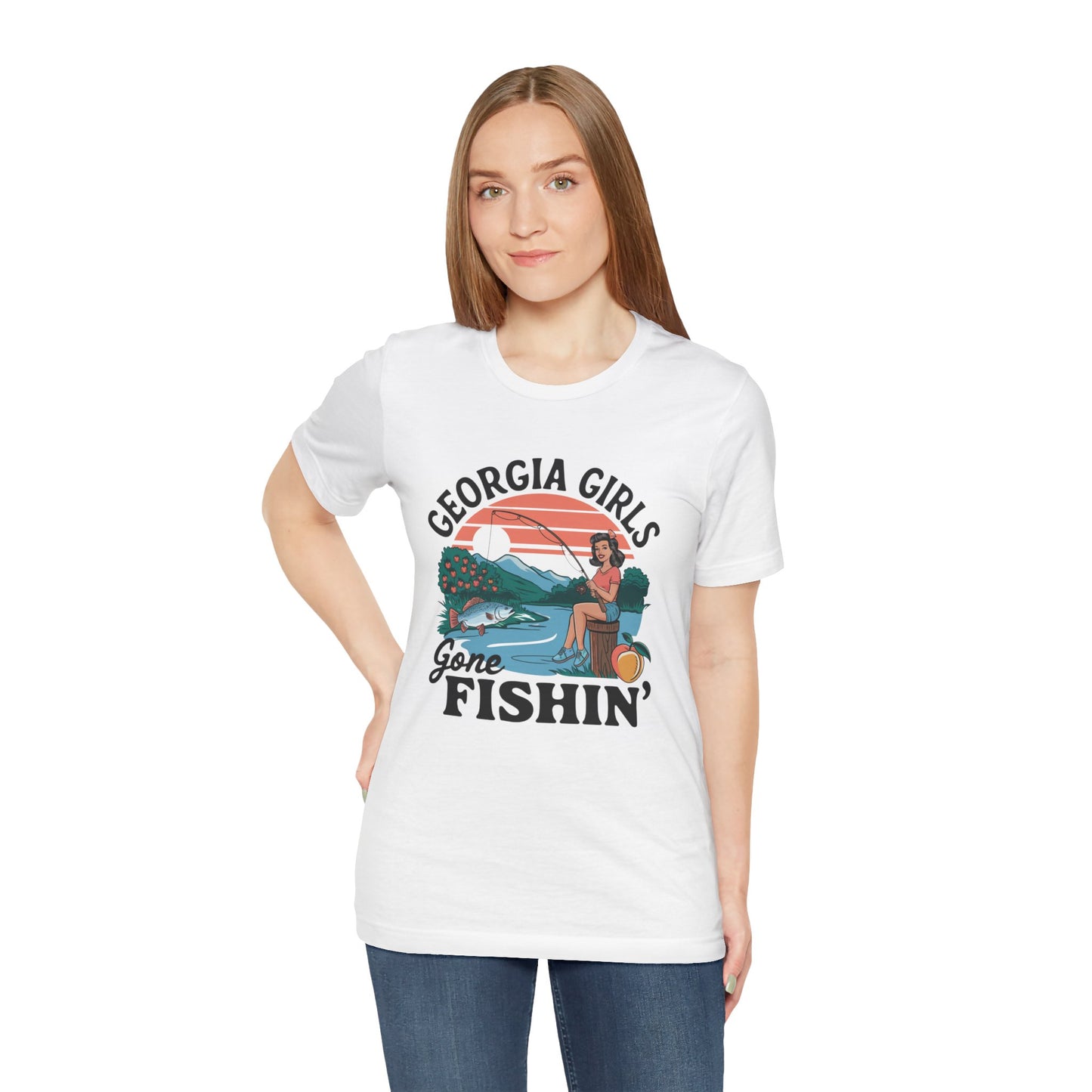 Georgia Girls Gone Fishin' Unisex Tee - Fun Summer Fishing Shirt