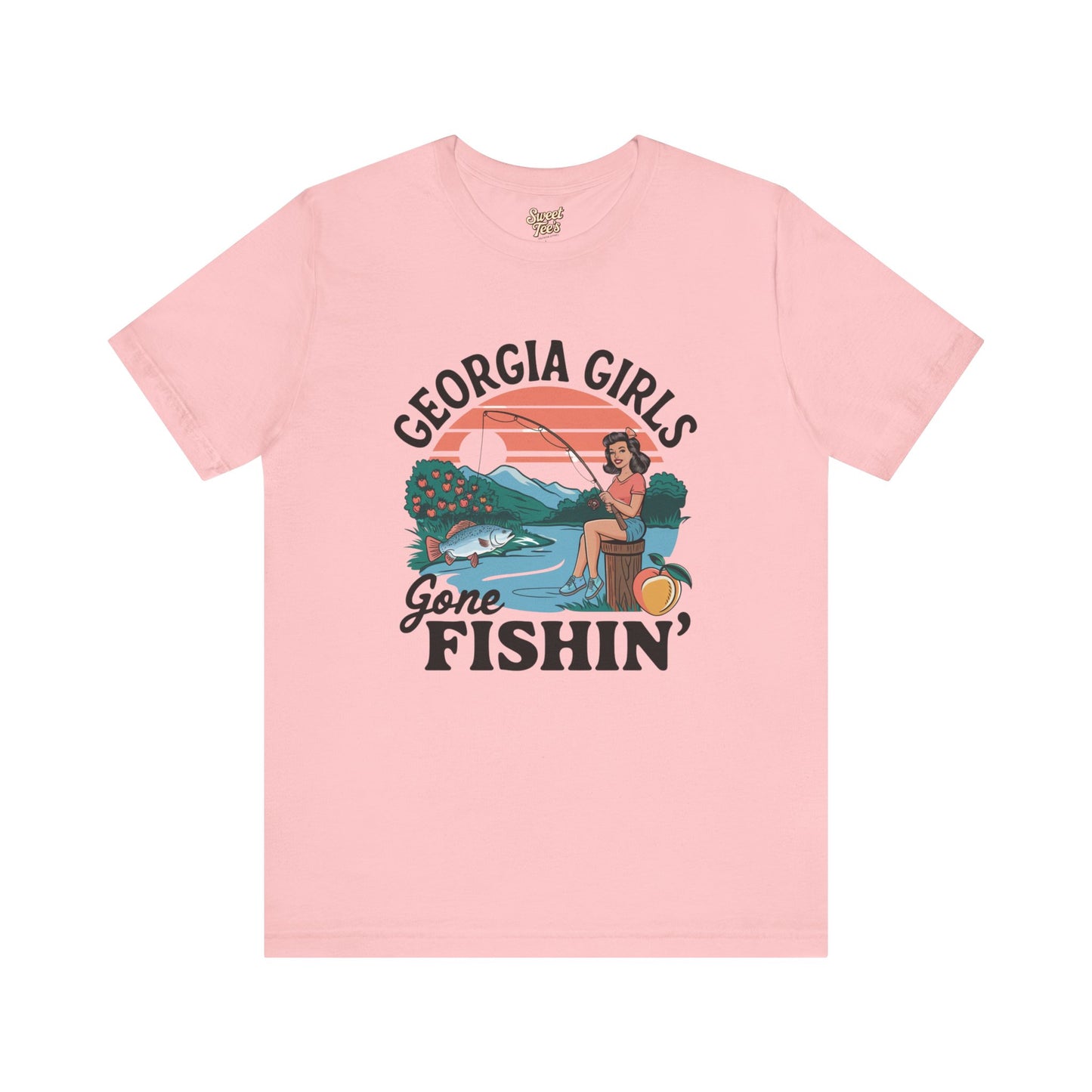 Georgia Girls Gone Fishin' Unisex Tee - Fun Summer Fishing Shirt