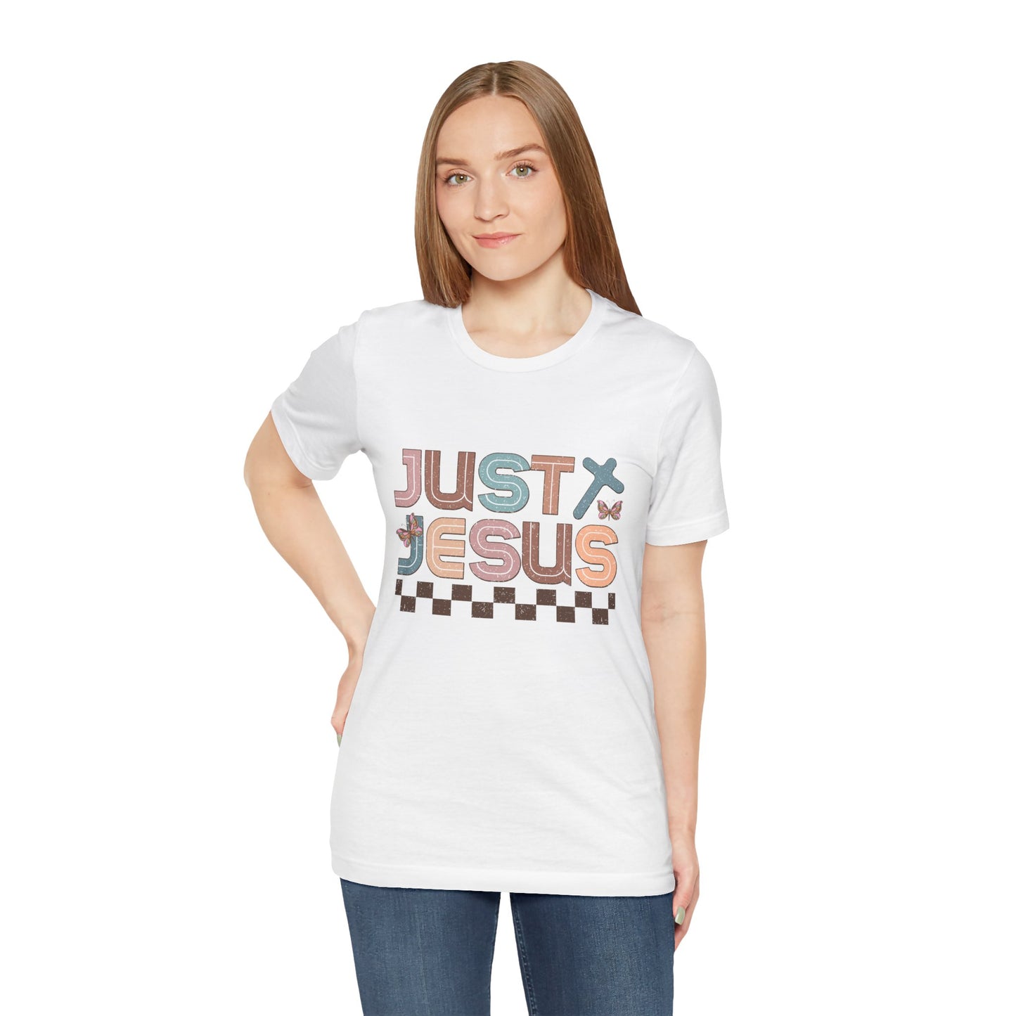 Just Jesus Unisex Jersey Tee - Faith-Based Casual Wear