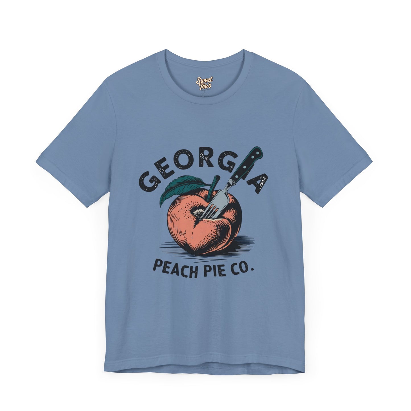 Georgia Peach Pie Co. Unisex Tee | Vintage Fruit Graphic T-Shirt | Summer Casual Wear