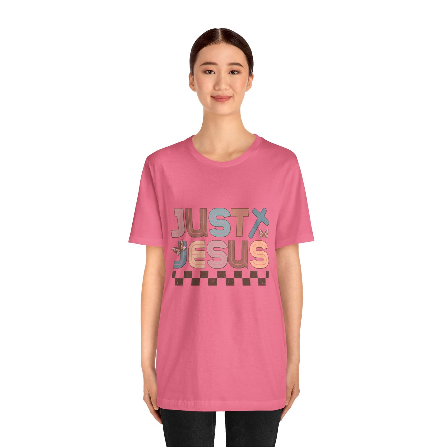 Just Jesus Unisex Jersey Tee - Faith-Based Casual Wear