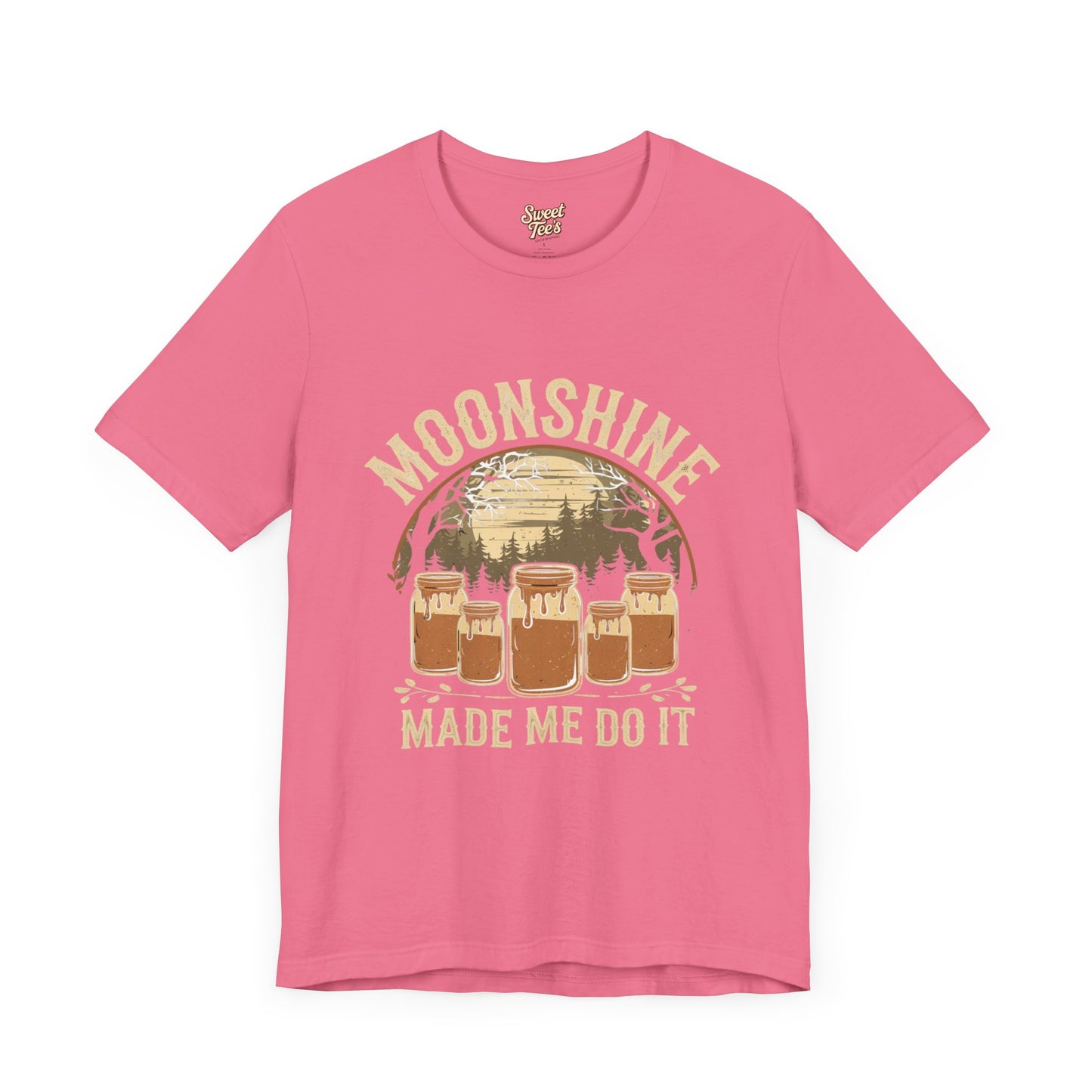 Moonshine Made Me Do It Unisex Jersey Tee - Casual Summer Shirt for Beer Lovers