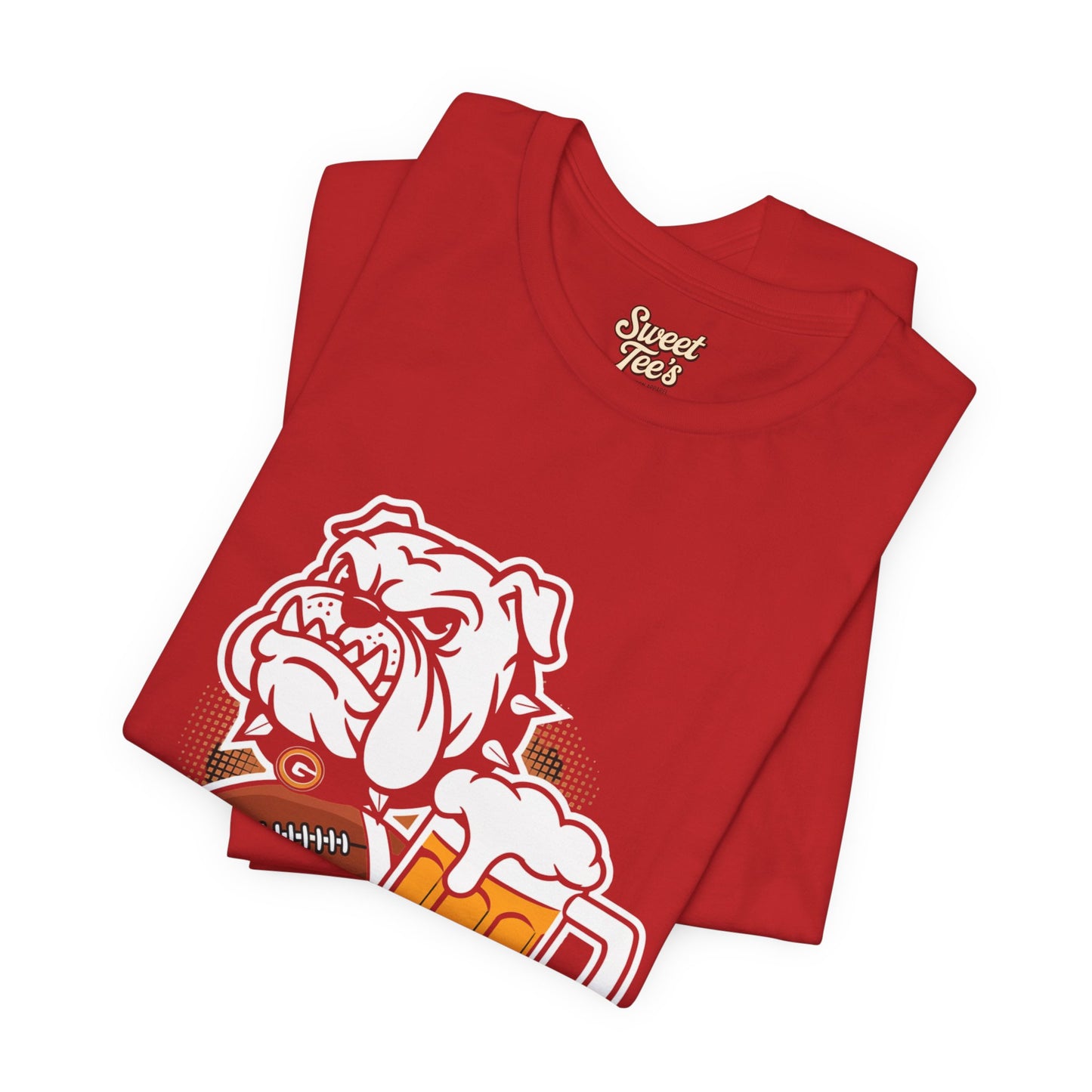 Football & Beer Unisex Short Sleeve Tee - Perfect for Game Day Celebrations