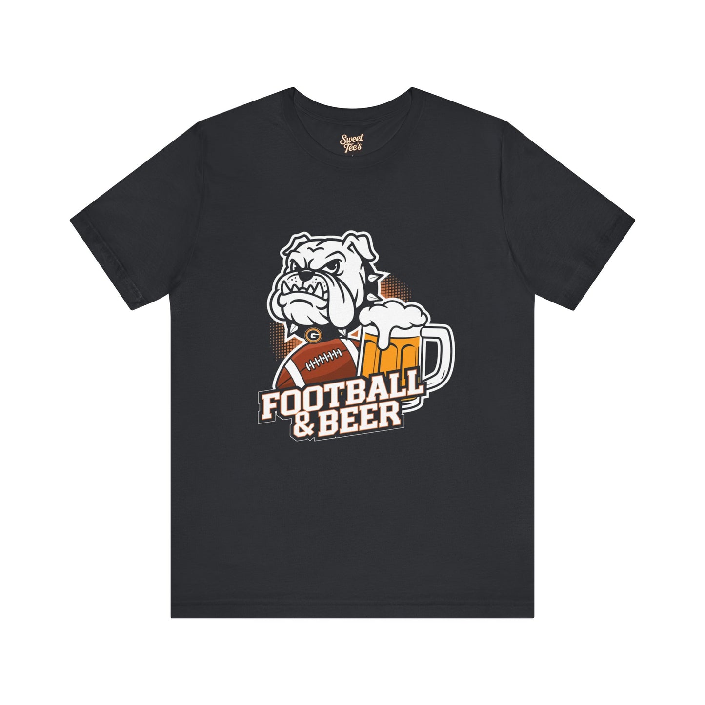 Football & Beer Unisex Short Sleeve Tee - Perfect for Game Day Celebrations