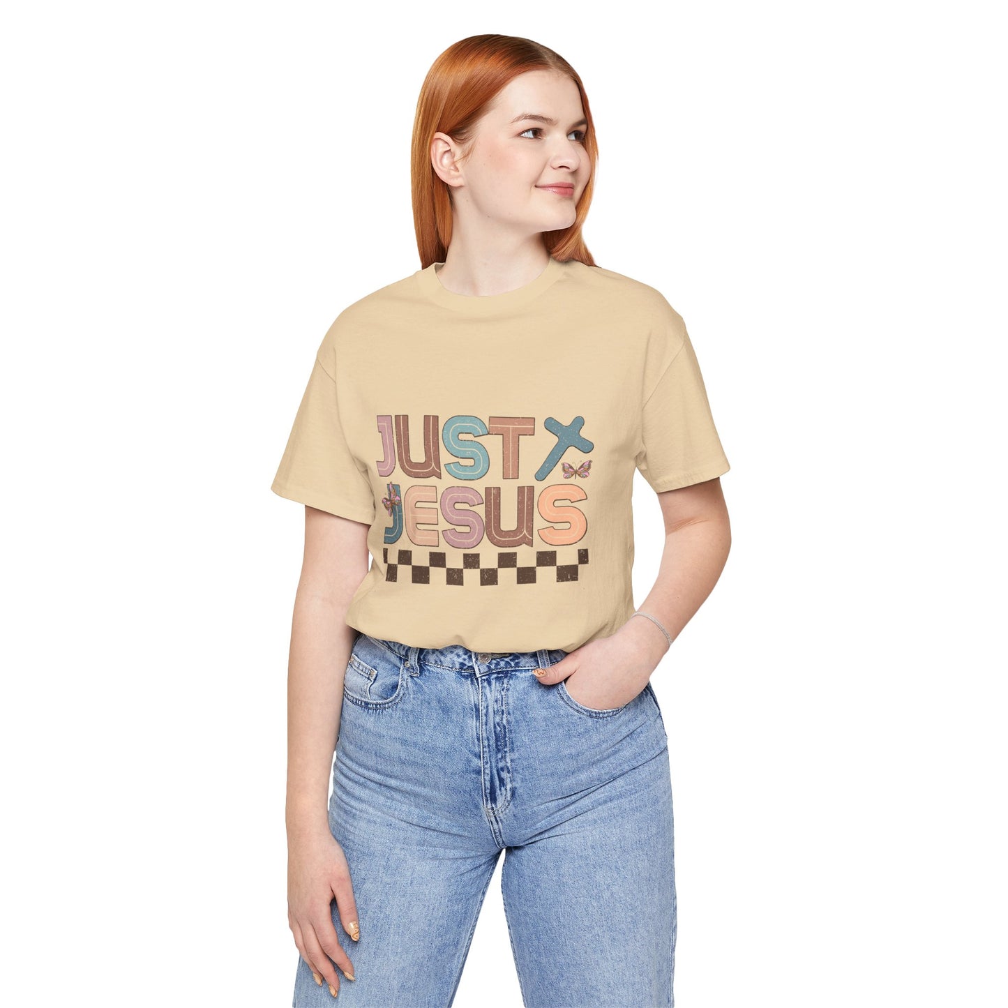 Just Jesus Unisex Jersey Tee - Faith-Based Casual Wear