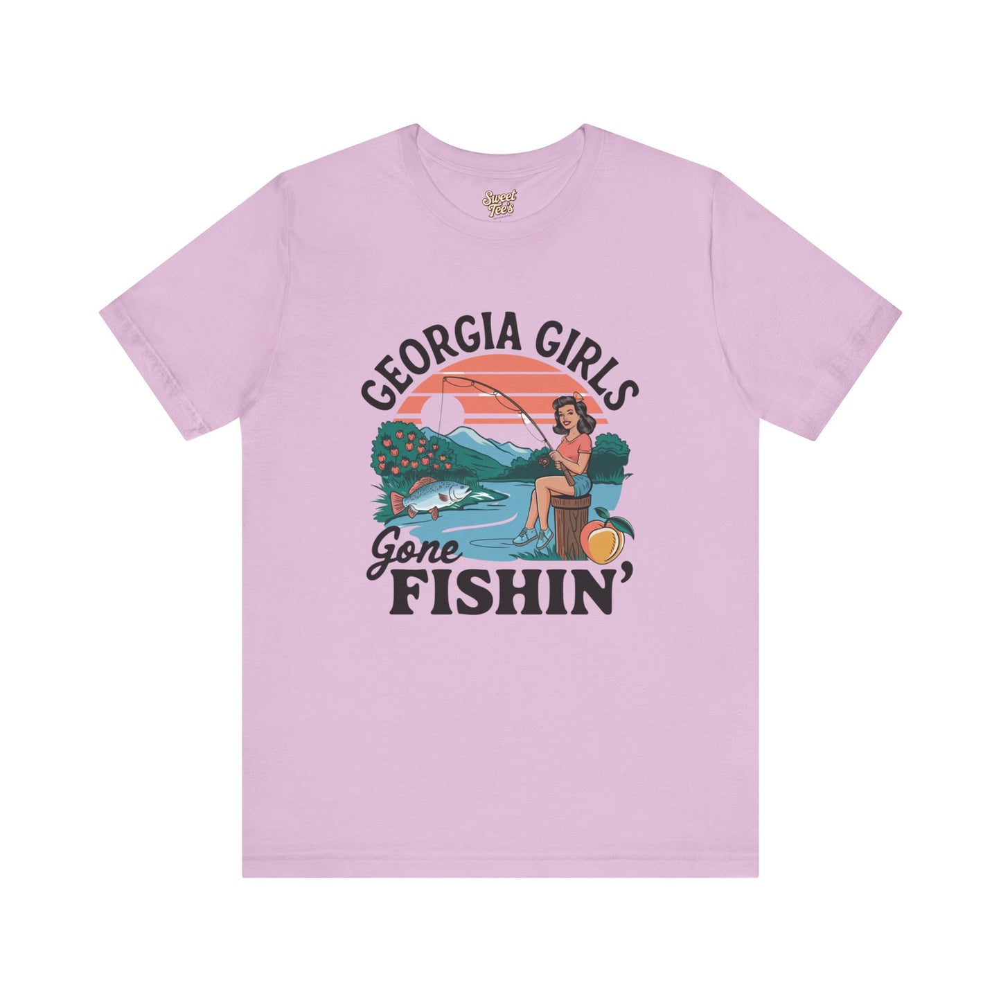 Georgia Girls Gone Fishin' Unisex Tee - Fun Summer Fishing Shirt