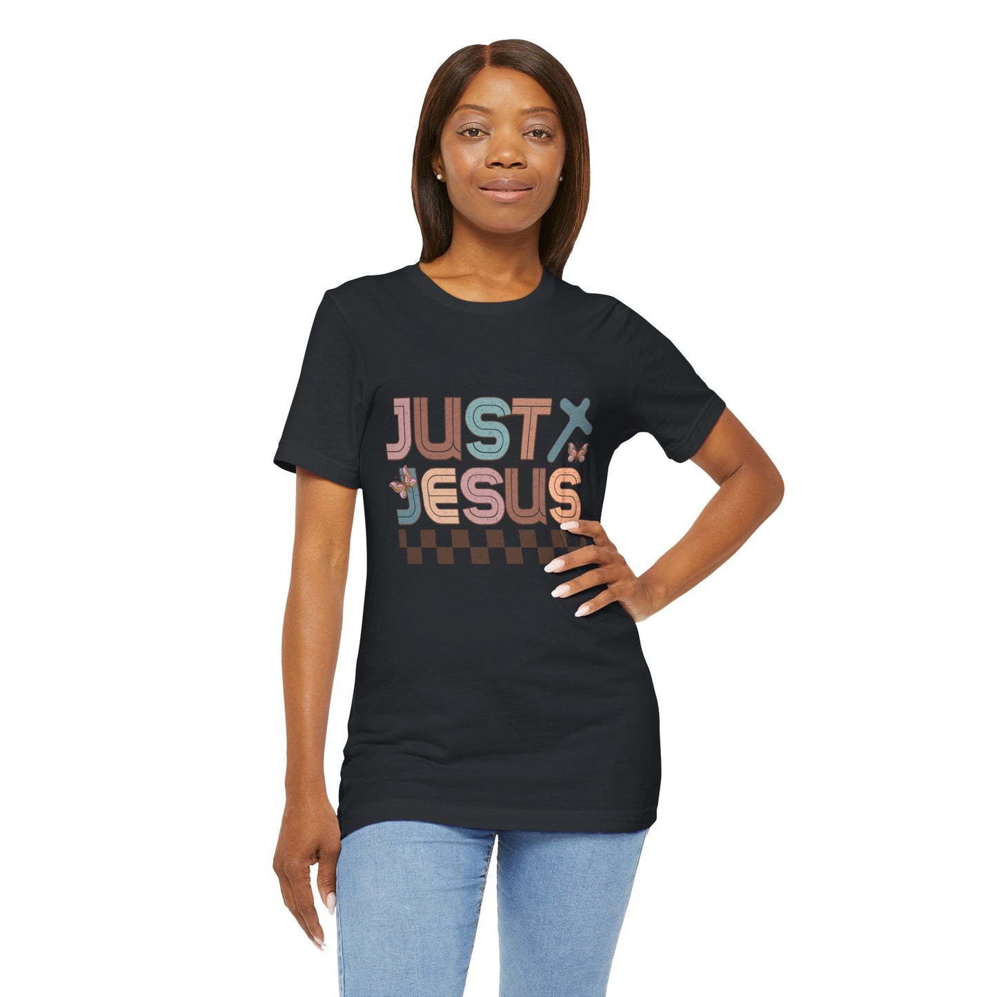 Just Jesus Unisex Jersey Tee - Faith-Based Casual Wear