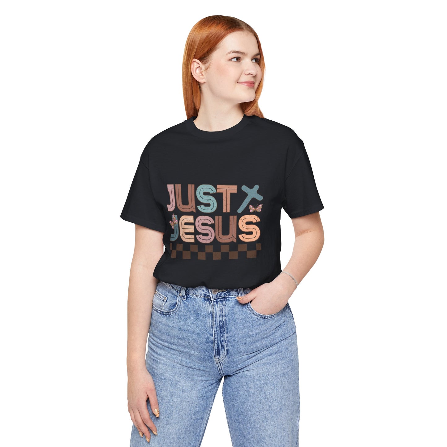 Just Jesus Unisex Jersey Tee - Faith-Based Casual Wear