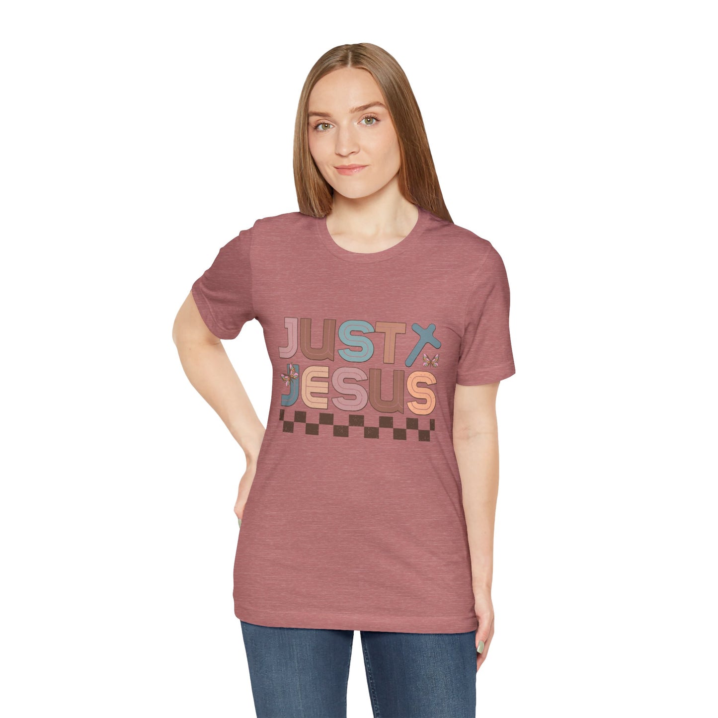 Just Jesus Unisex Jersey Tee - Faith-Based Casual Wear