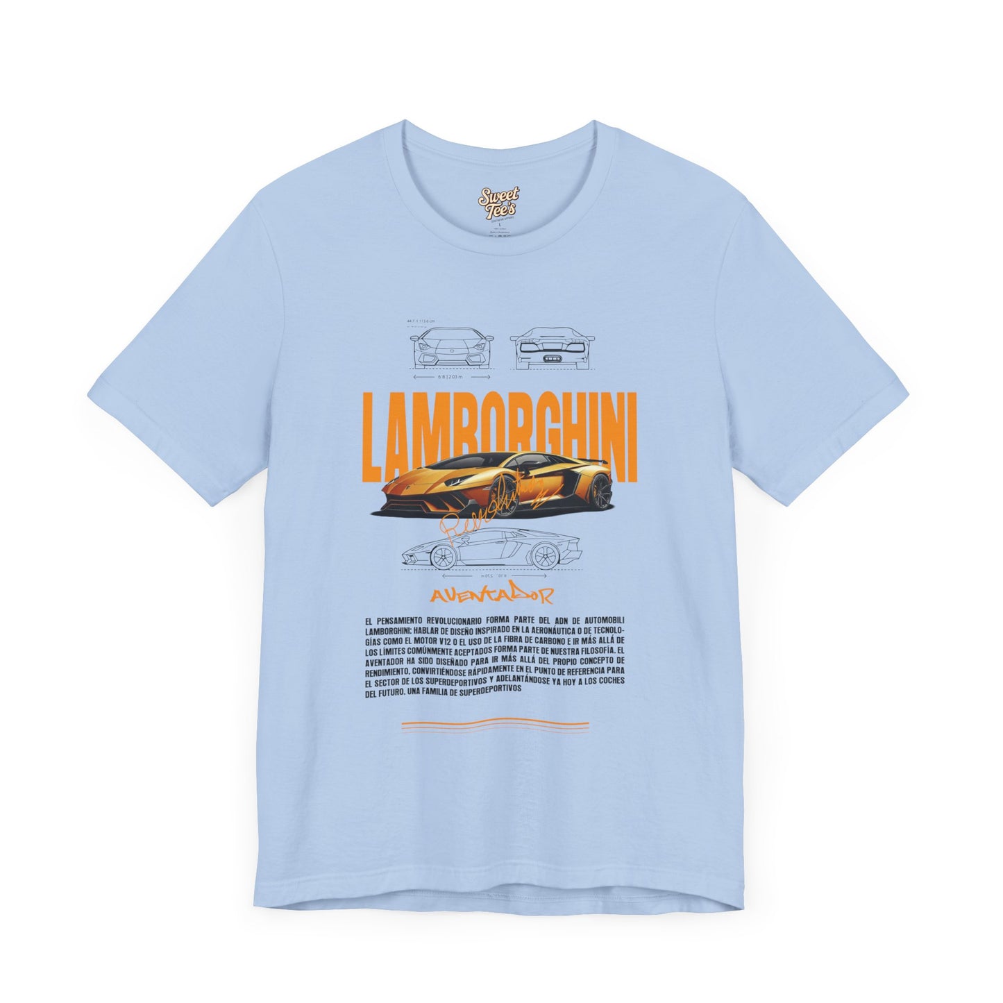 Lamborghini Unisex Jersey Short Sleeve Tee - Automotive Enthusiast Shirt