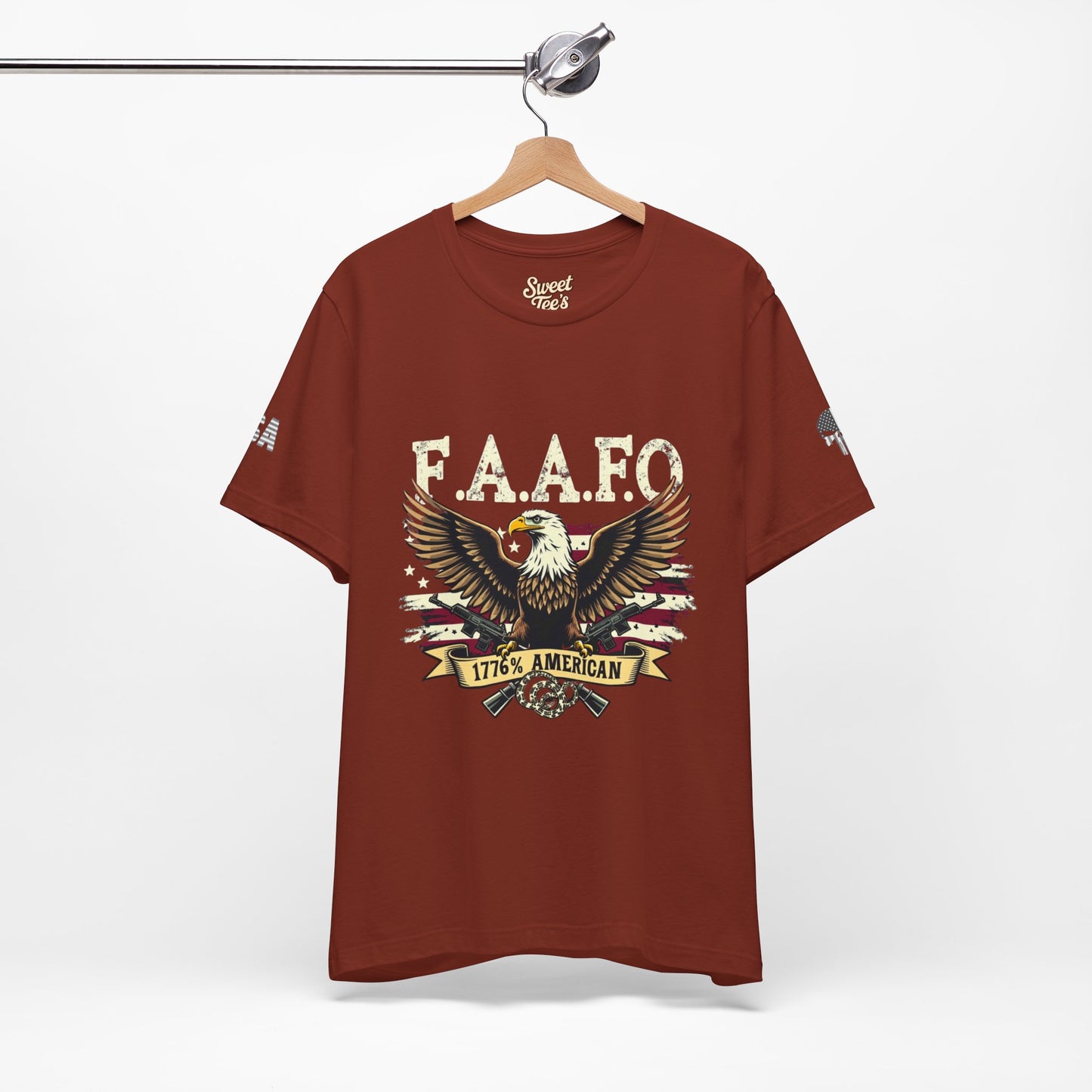 Patriotic Eagle Graphic Tee - F.A.A.F.O. 1776 American