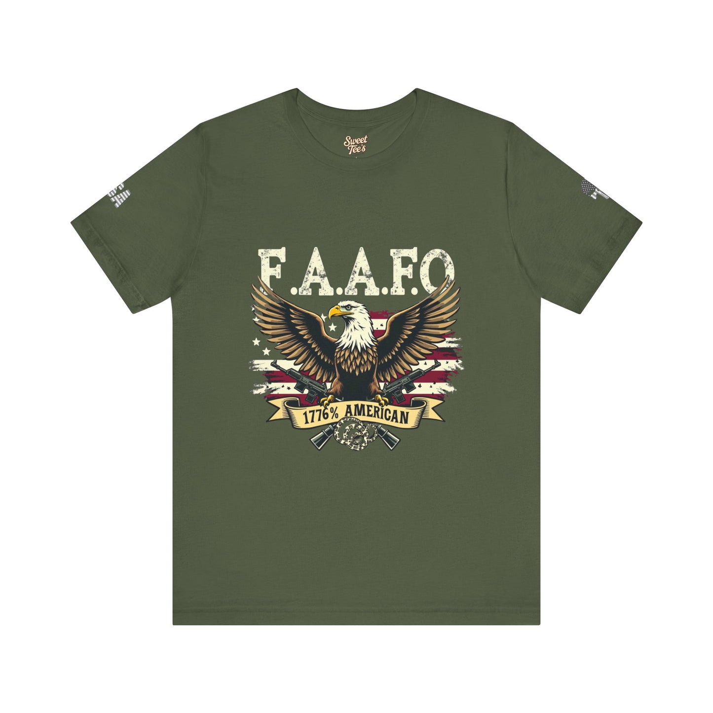 Patriotic Eagle Graphic Tee - F.A.A.F.O. 1776 American