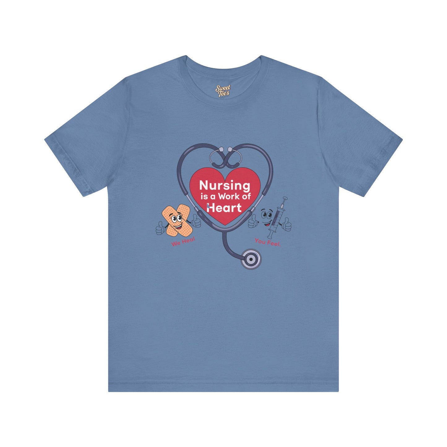 Nursing Heart Unisex Short Sleeve Tee - Celebrate Healthcare Heroes