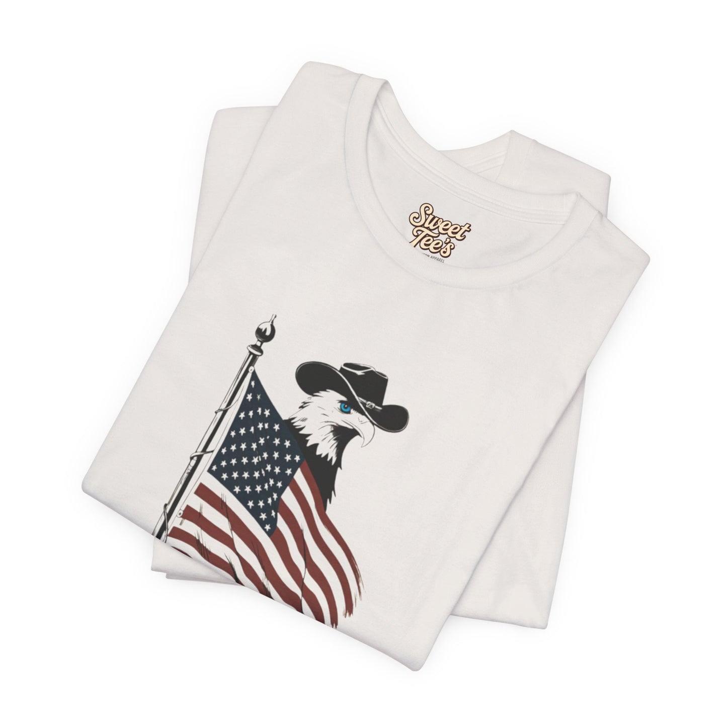 Patriotic Unisex Tee - "God, Guns & Grits" - Perfect for 4th of July and Outdoor Adventures