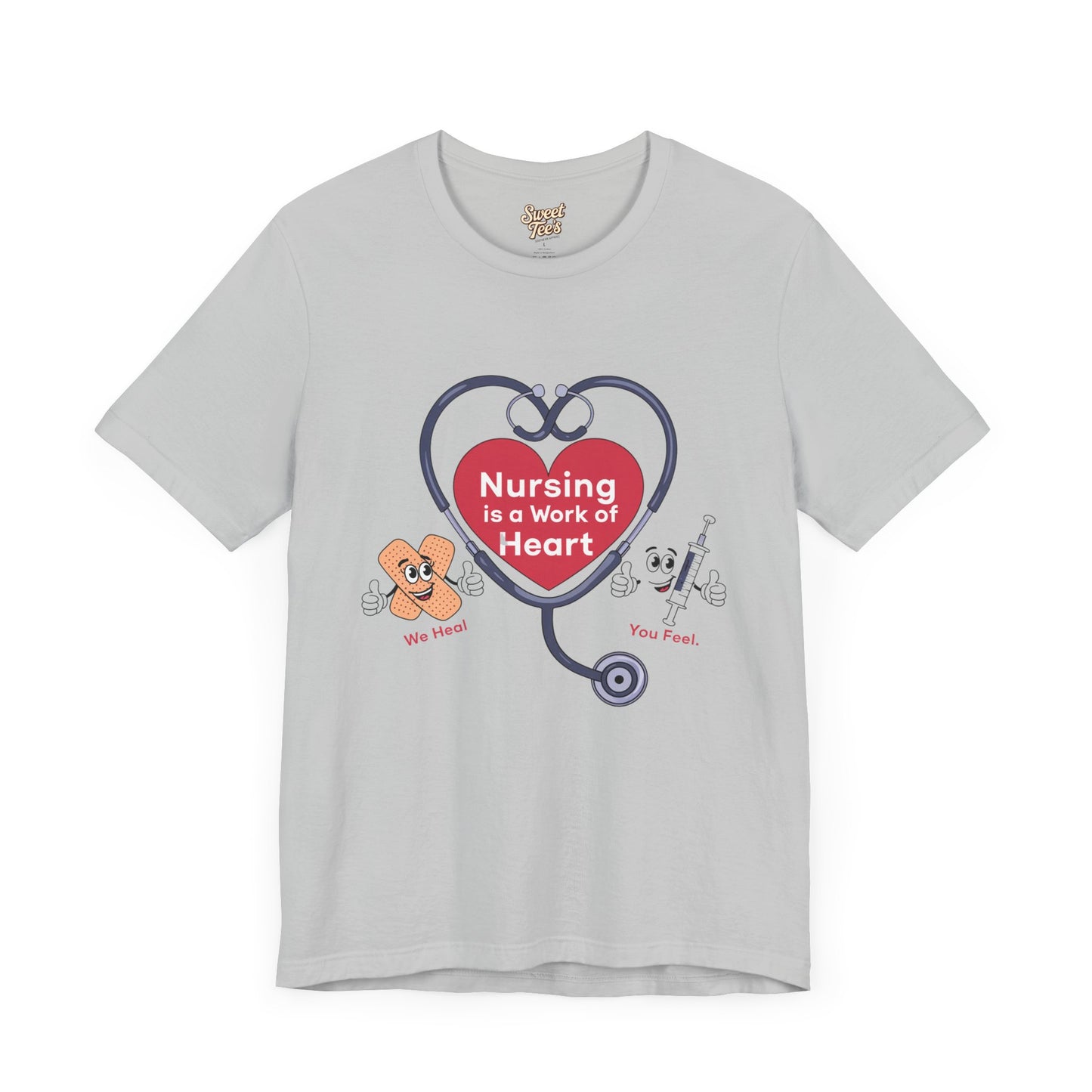 Nursing Heart Unisex Short Sleeve Tee - Celebrate Healthcare Heroes