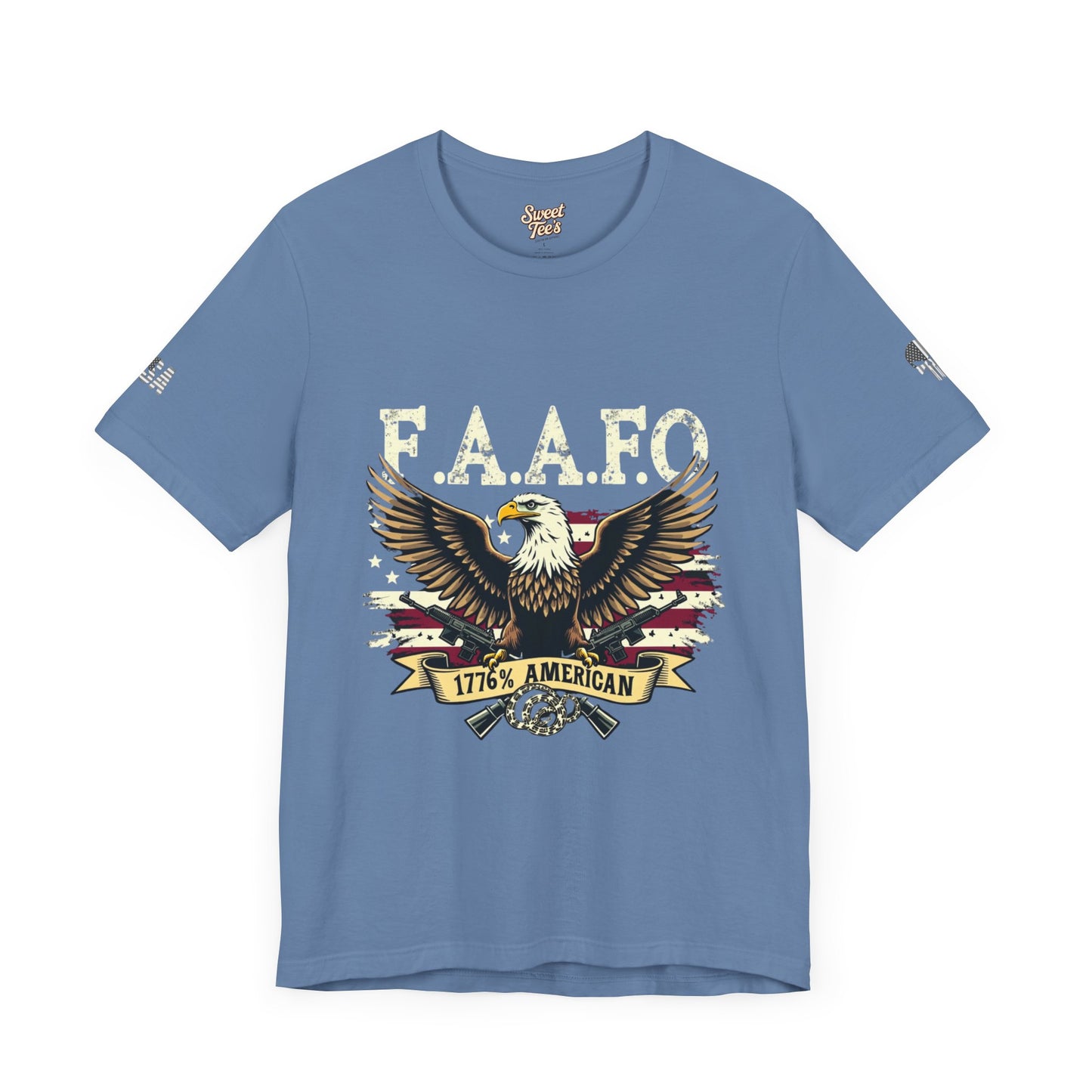 Patriotic Eagle Graphic Tee - F.A.A.F.O. 1776 American