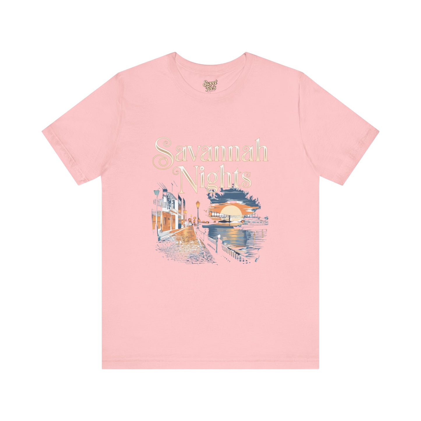 Savannah Nights Unisex Jersey Tee - Relaxed Fit, Summer Vibe Graphic T-Shirt