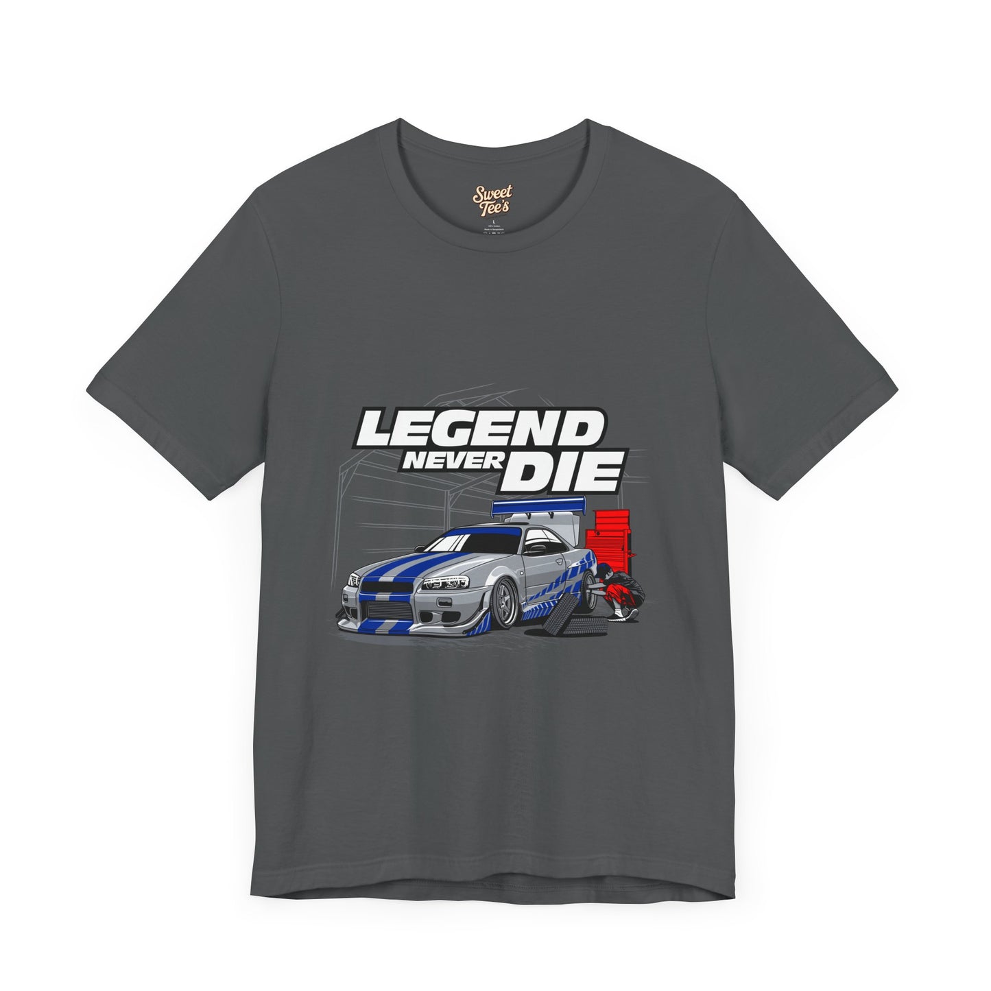 Legend Never Die Car Enthusiast Tee - Unisex Short Sleeve Shirt