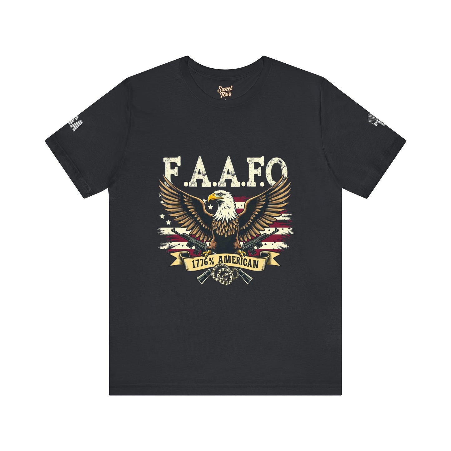 Patriotic Eagle Graphic Tee - F.A.A.F.O. 1776 American